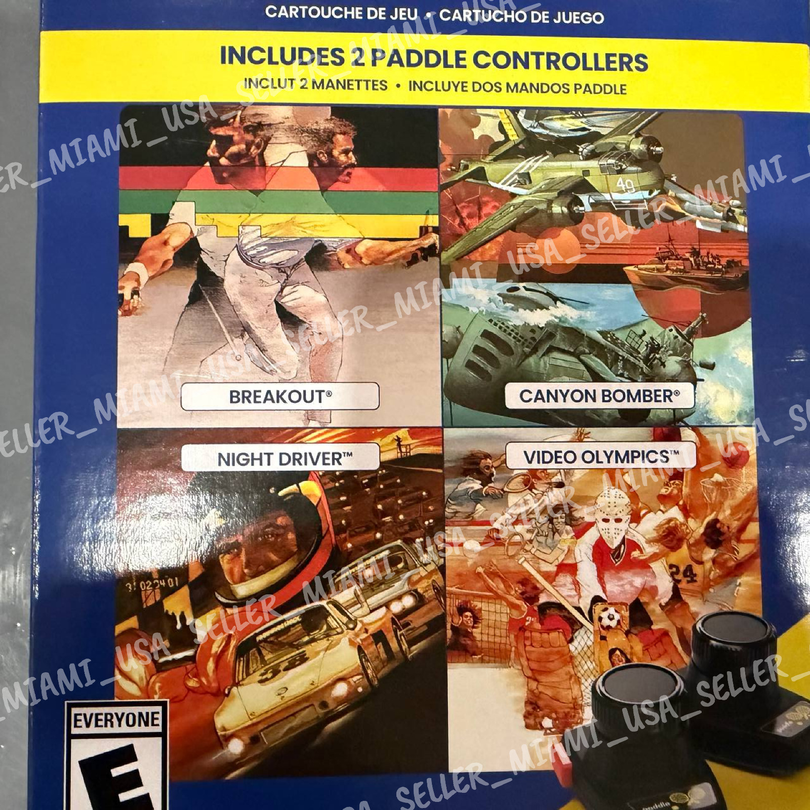 Atari 2600+ Plus 4 Games In 1 Cartridge – 2 Paddle Controllers – Special Bundle