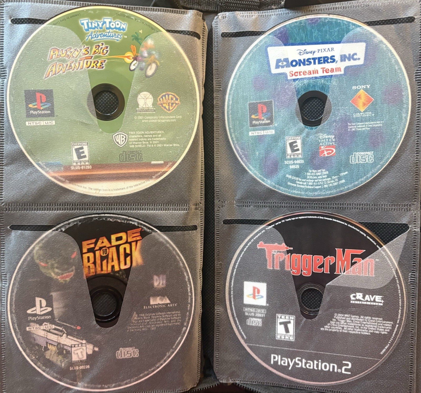 33 PlayStation Games w/ Carrying Case- Tested