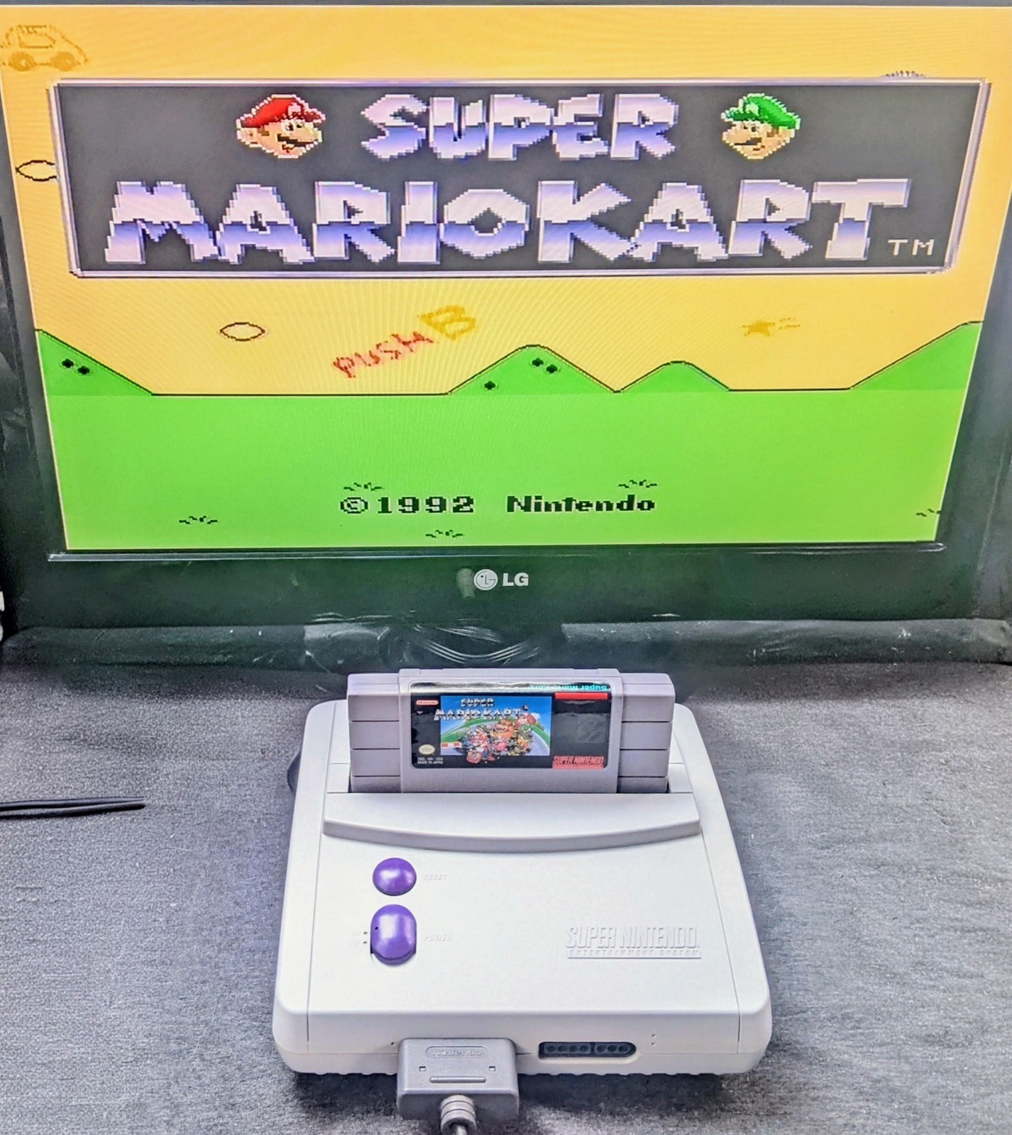 Super Nintendo Jr. SNES Mini Console SNS-101 OEM-Console Only W/ Cover ~Tested