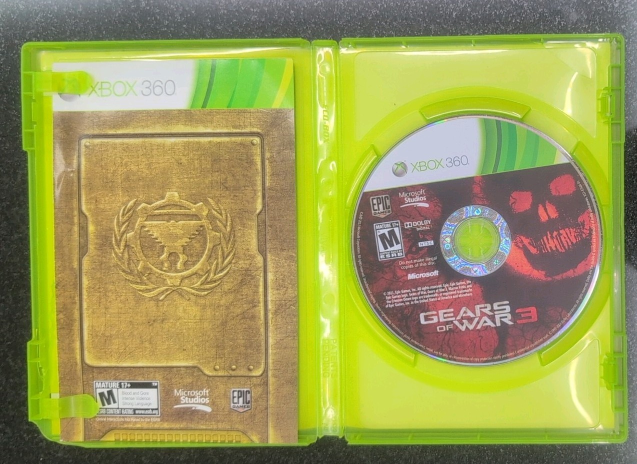 Gears of War 3(Xbox 360 2011)CIB SHIPS WITHIN 12 HOURS
