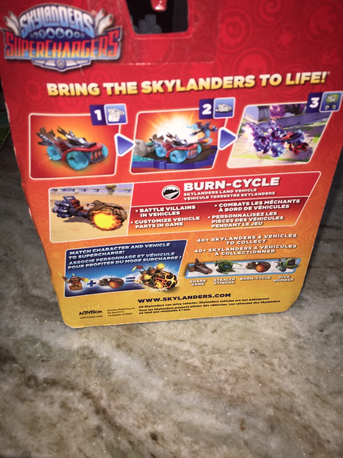 skylanders superchargers toy burn cycle red (NEW)