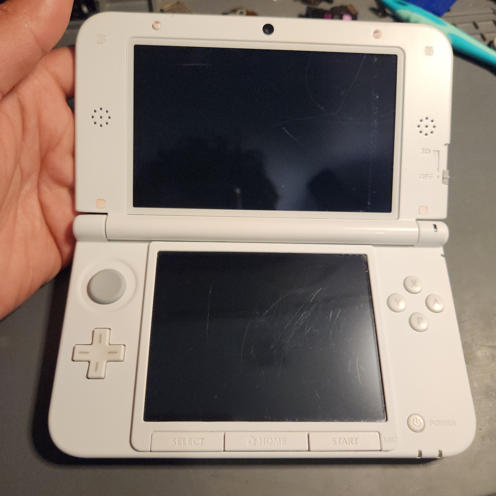 Nintendo 3DS XL White & Pink Handheld System w/Charger FREE Ship!