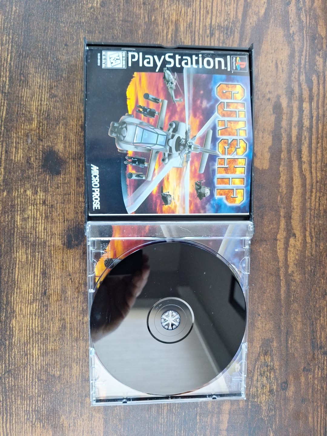 Gunship Sony PlayStation 1, 1996, Black Label, Complete in Box