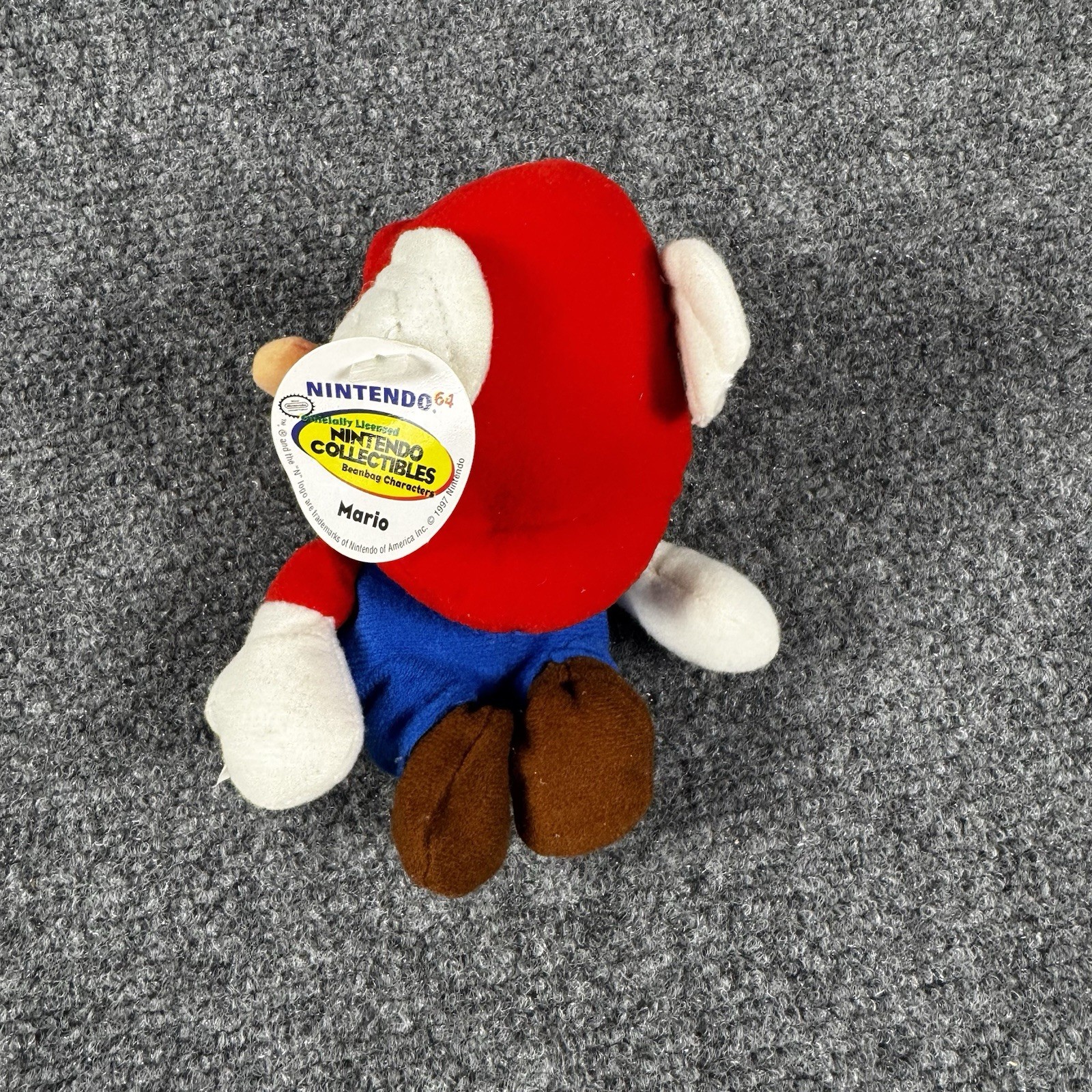 Vintage 1997 Nintendo 64 Mario Wing Cap Beanbag Plush w/ Hang & Tush Tags BD&A