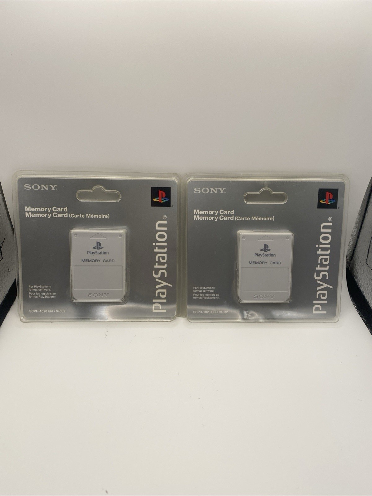 Official Sony PlayStation PS1 Light Gray White Memory Card SCPH-1020 (2)