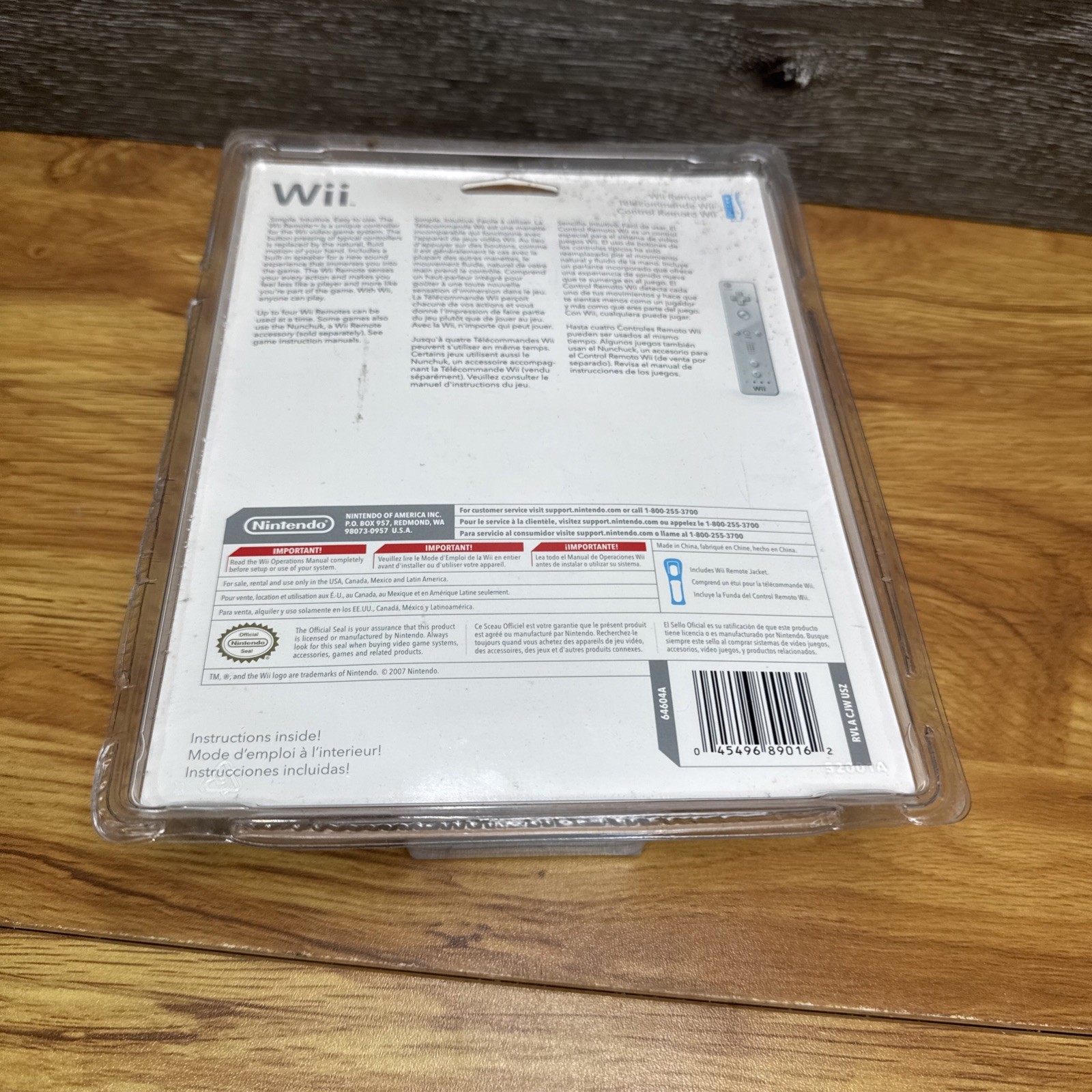 Nintendo Wii Remote Controller New Sealed Original Authentic OEM White