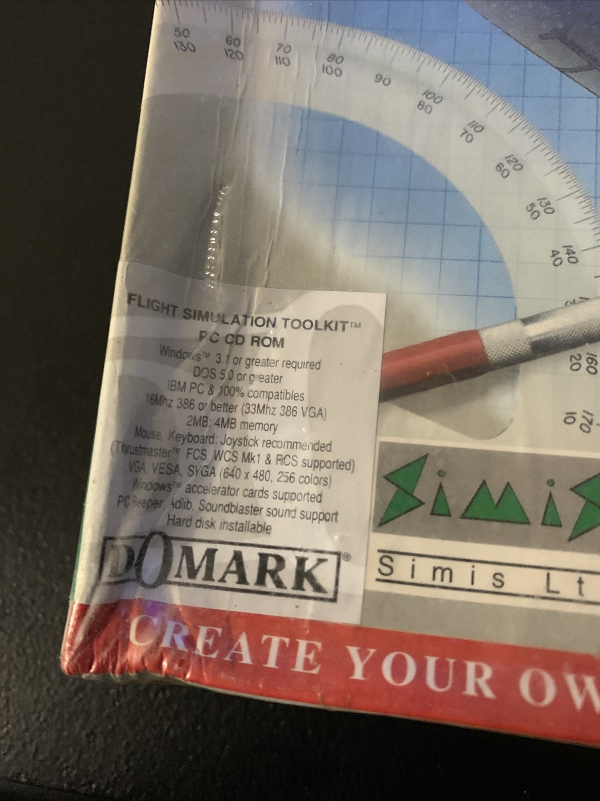 1993 Flight Sim Toolkit by Domark PC Game Combat Flight Simulator Builder