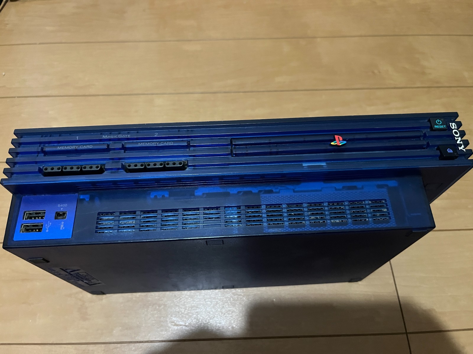Sony PlayStation 2 PS2 Console SCPH-37000 Ocean Blue Controller Cables 5 games