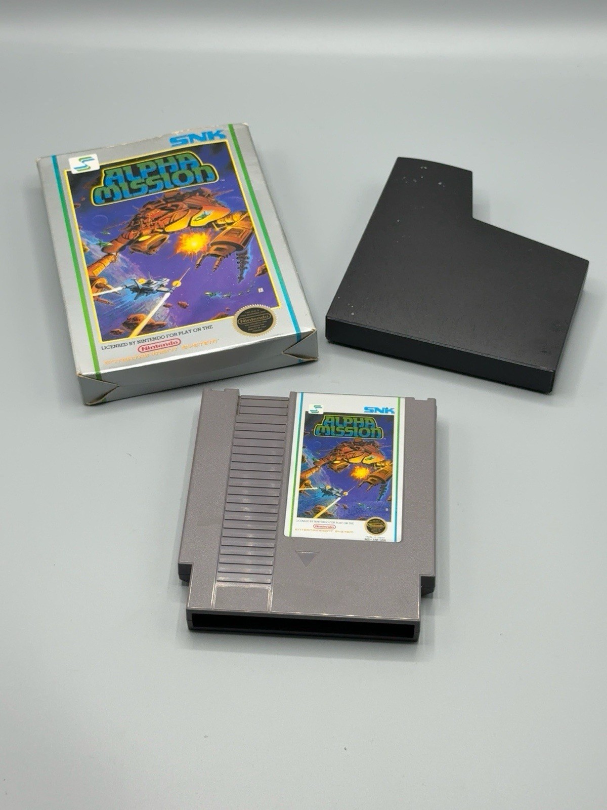 Alpha Mission NES SNK 1987 Nintendo Game w Original Box Dust Sleeve Tested