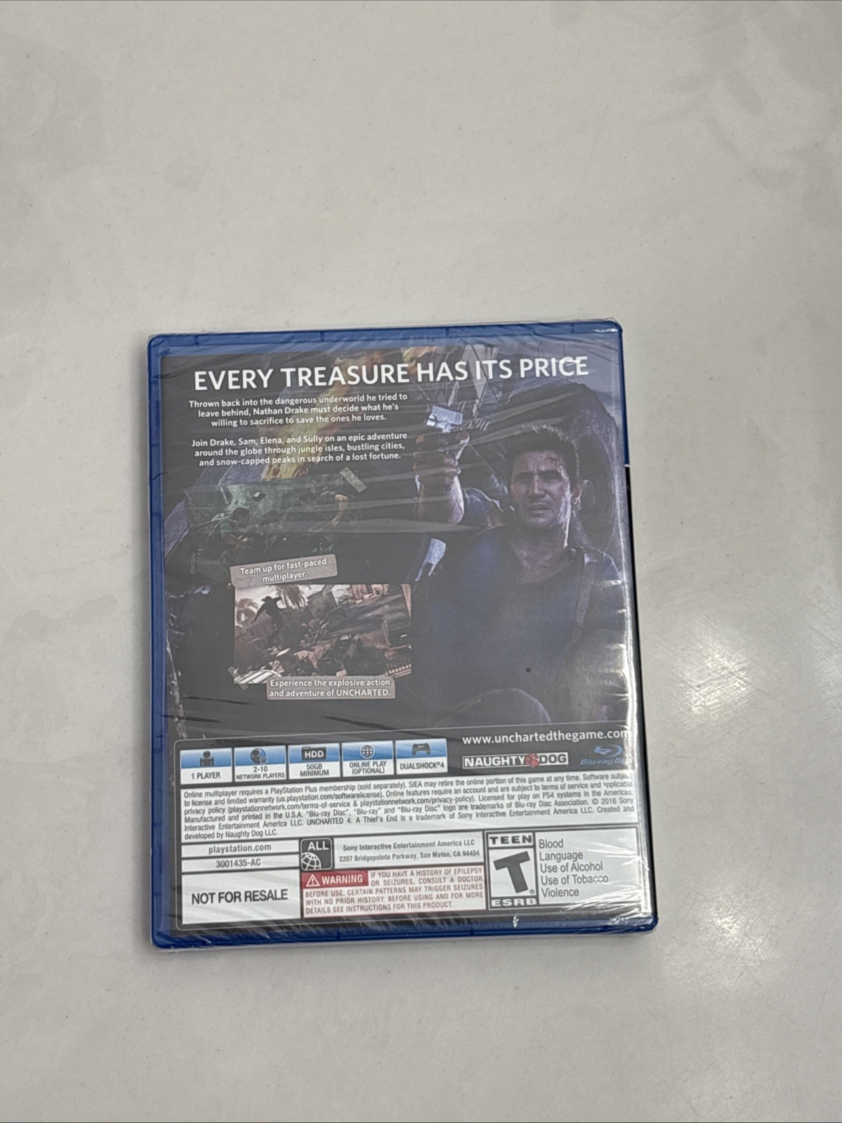 Uncharted 4: A Thief’s End (PlayStation 4, PS4) – BRAND NEW – Factory Sealed