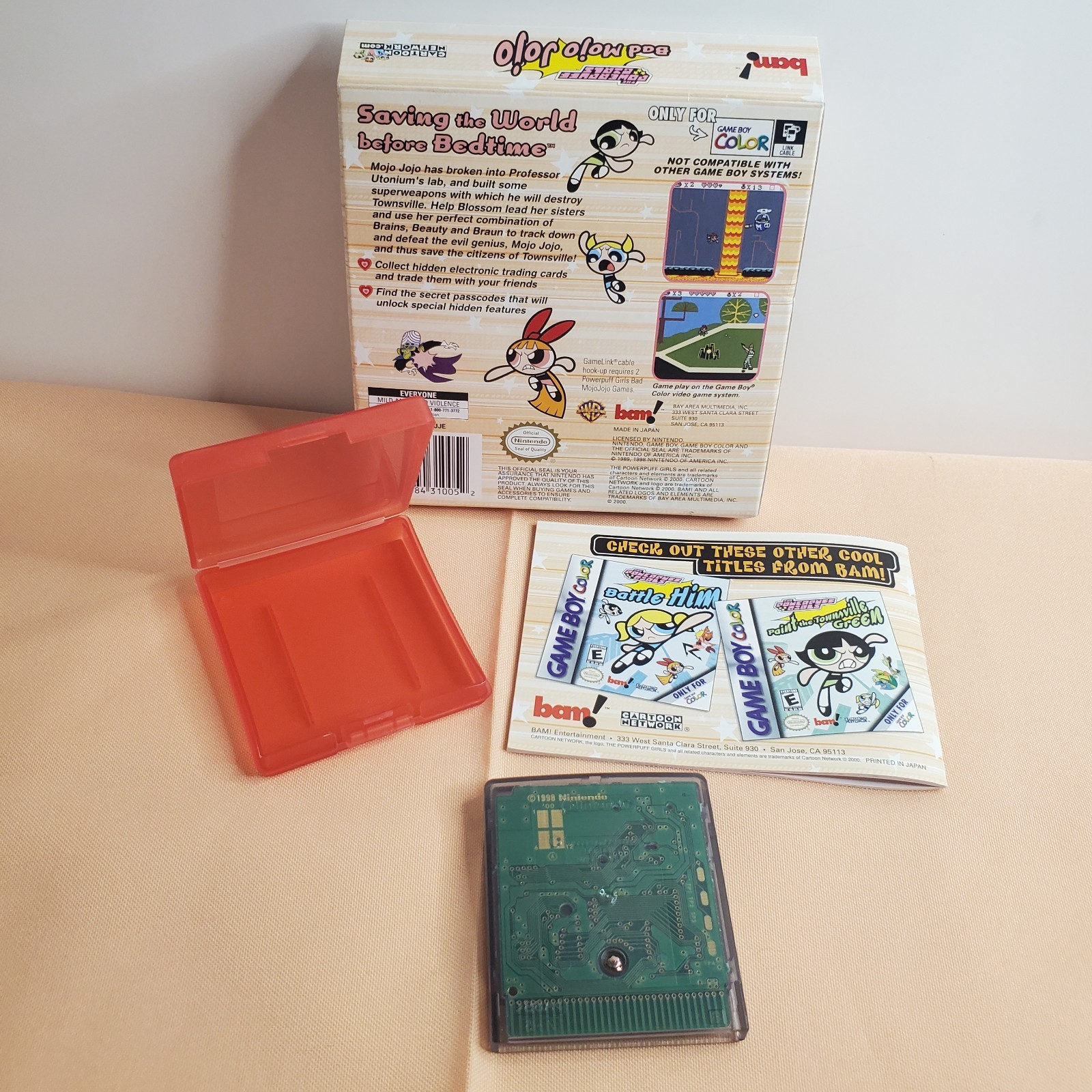 GBC Game: The Powerpuff Girls Bad Mojo Jojo
