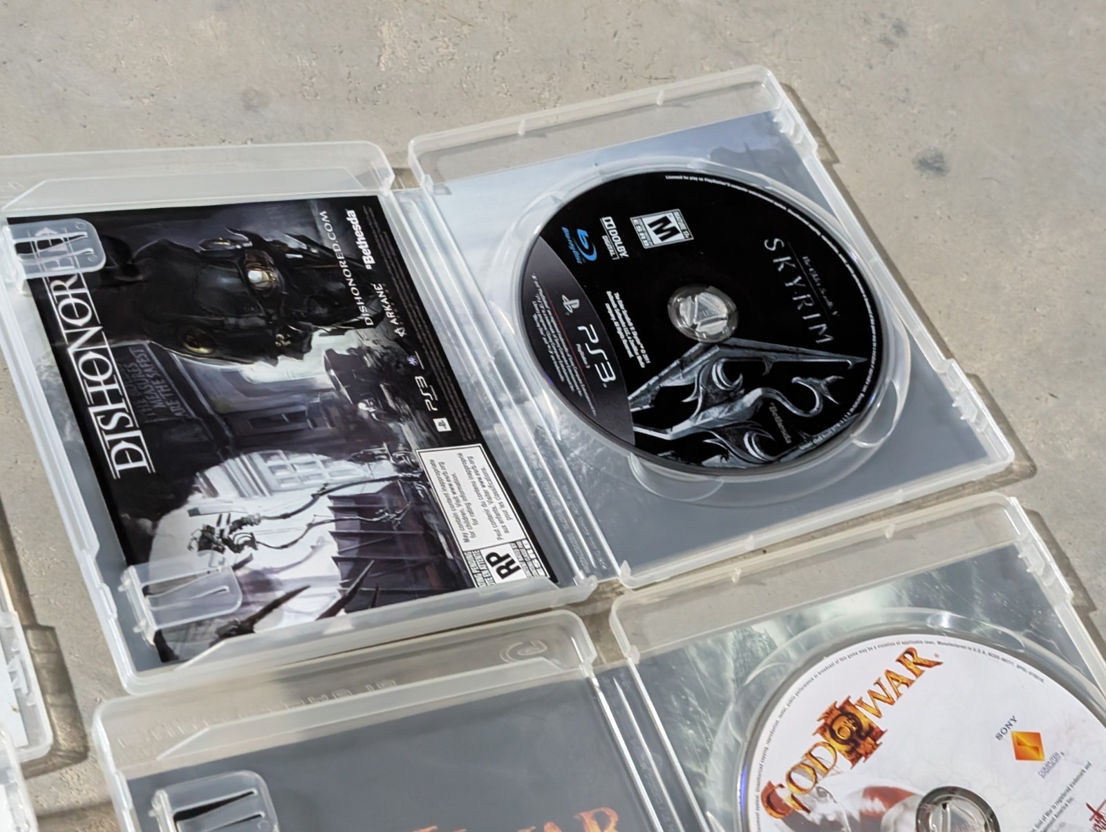 ps3 Lot 7 Skyrim Fallout 3 Kingdom Hearts God Of War Ac I Revelations Far Cry
