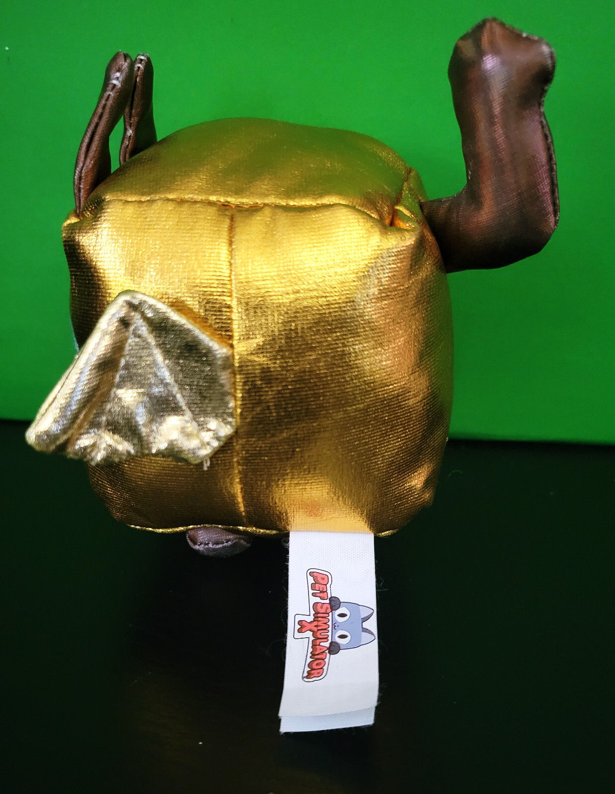Pet Simulator X Gold Metallic Luna Dragon 4″ Plush Phatmojo NO CODE