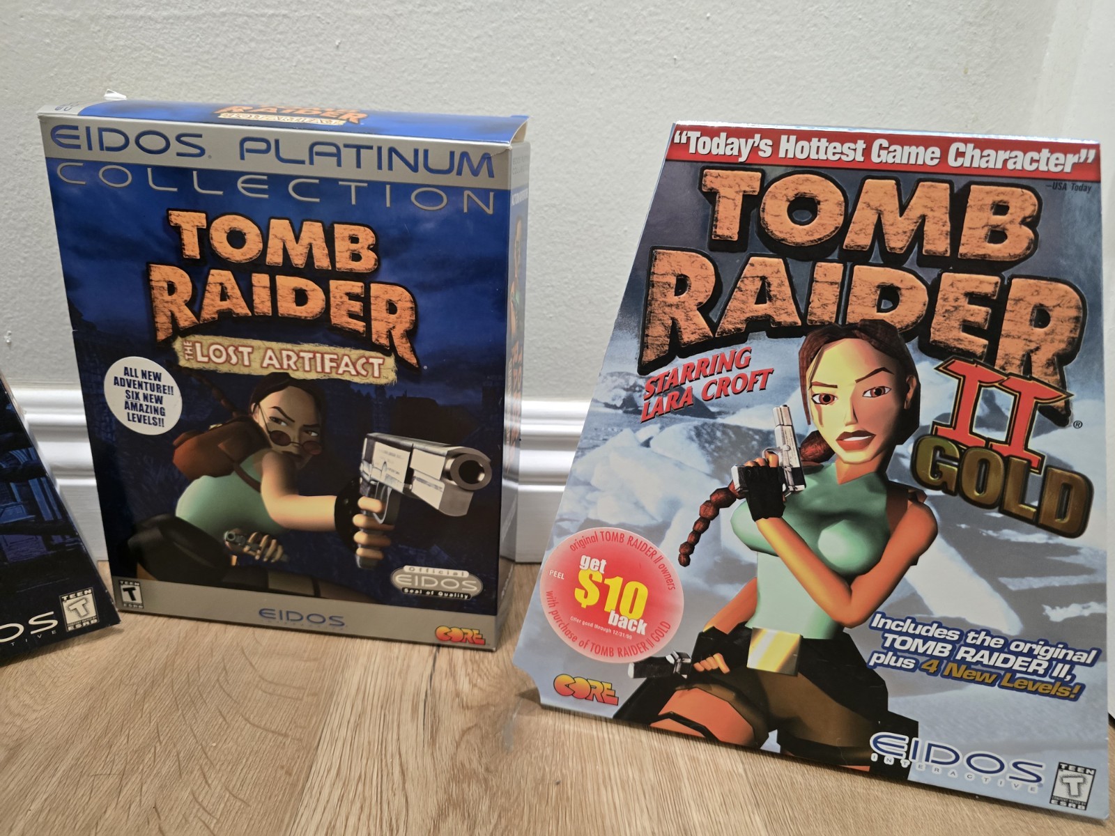 Tomb Raider 3 + The Lost Artifact + Tomb Raider 2 Gold PC Big Box Lot-Windows
