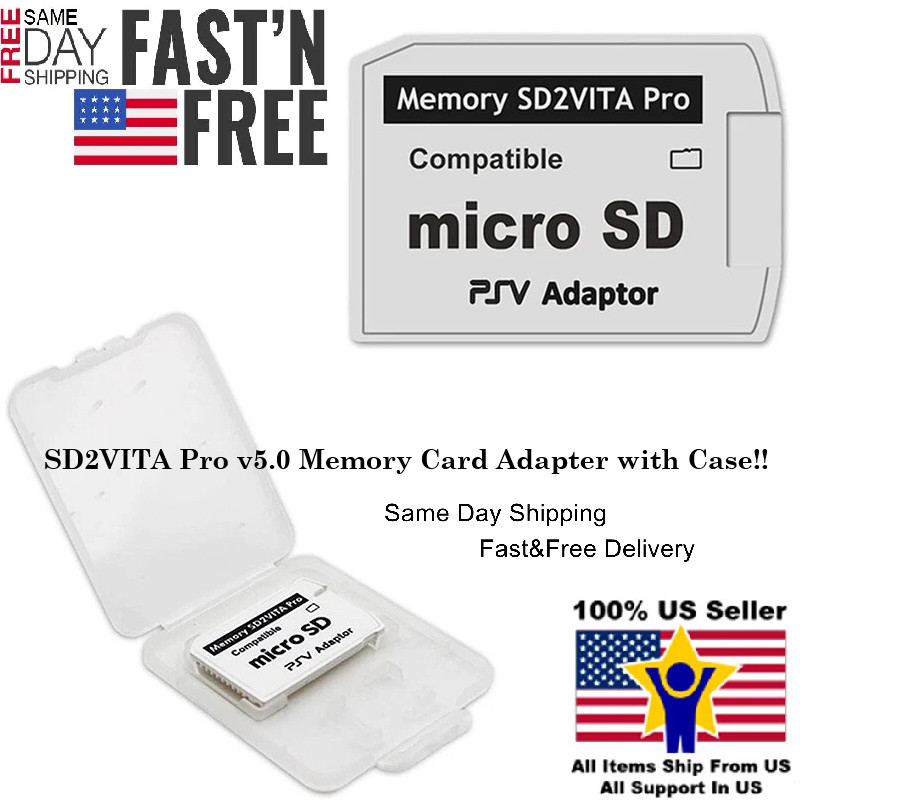 SD2VITA V5.0 Pro – Sony PS Vita MicroSD Adapter!! Now Takes Up To 1Tb MicroSD!!