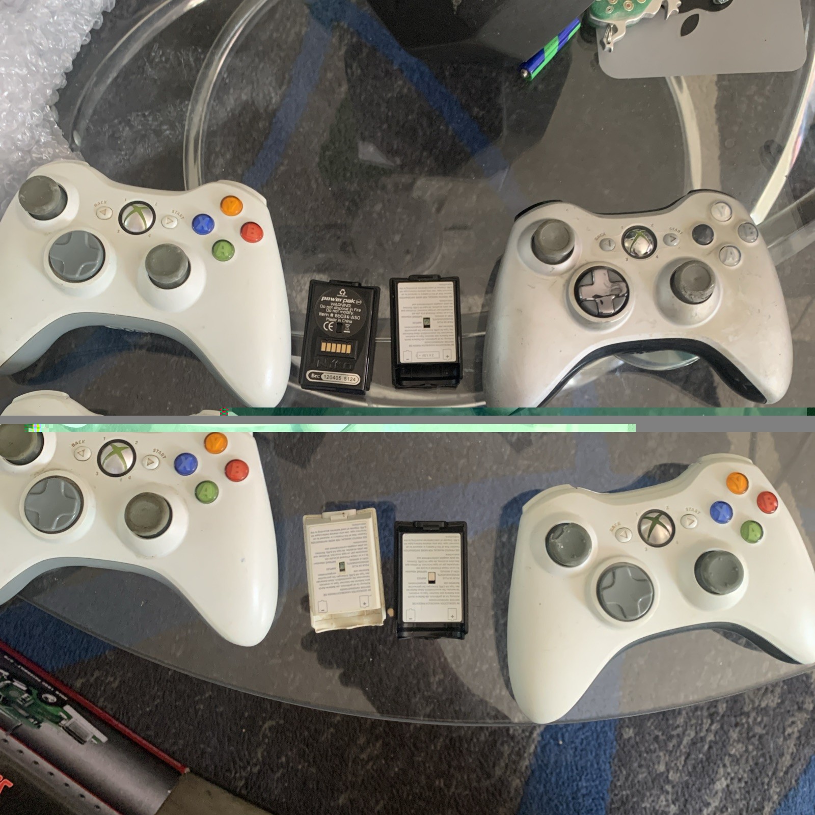 Microsoft Xbox 360 Wireless Controller White OEM Silver OEM