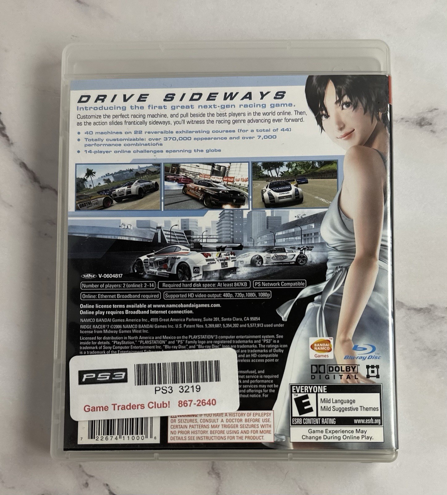 Ridge Racer 7 (Sony PlayStation 3, 2006) PS3 Racing Game CIB Complete & Tested