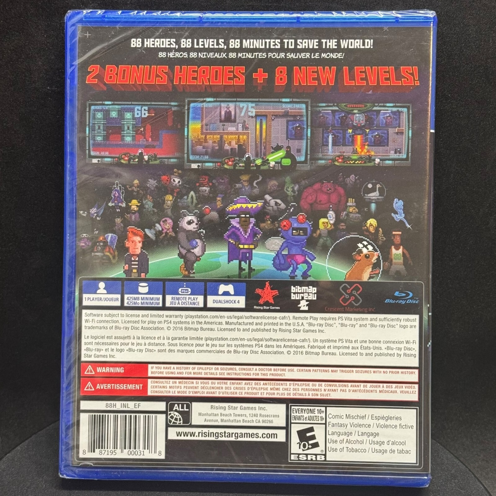 88 Heroes: Exclusive Content (Sony PlayStation 4) Brand New/Sealed US Version