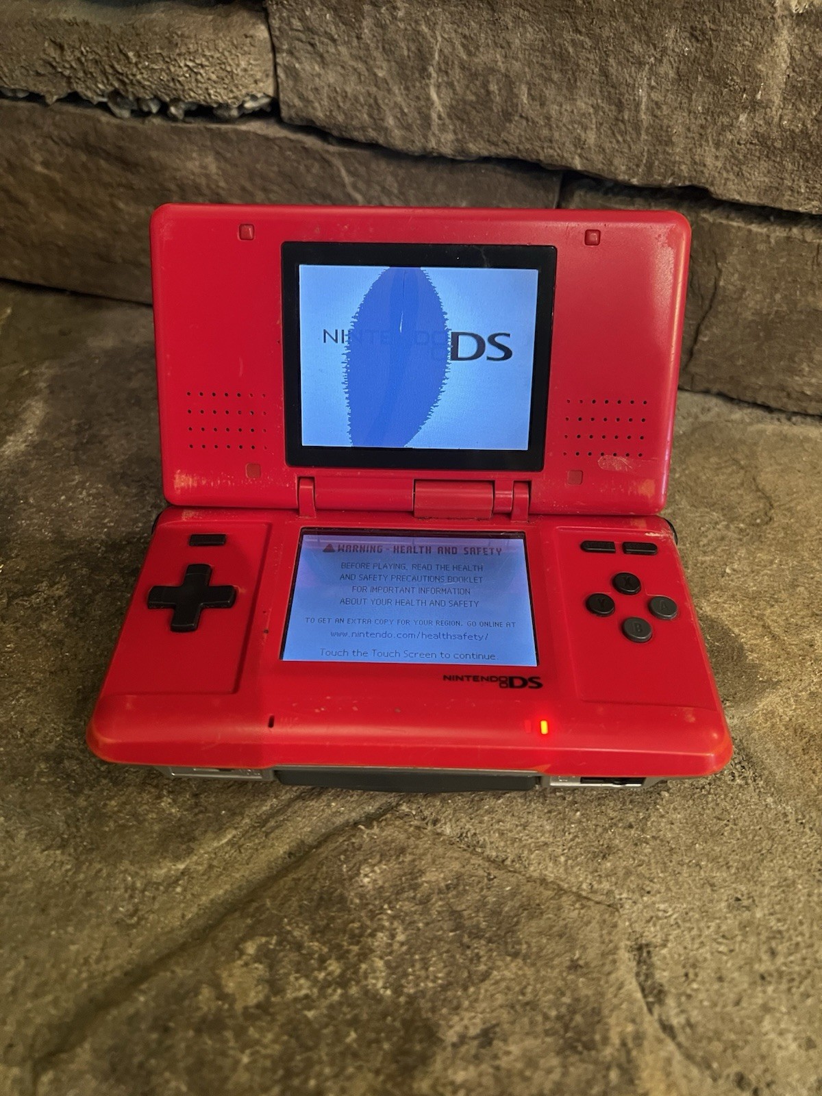 Nintendo DS NTR-001 Red Phat For Parts or Repair Powers On