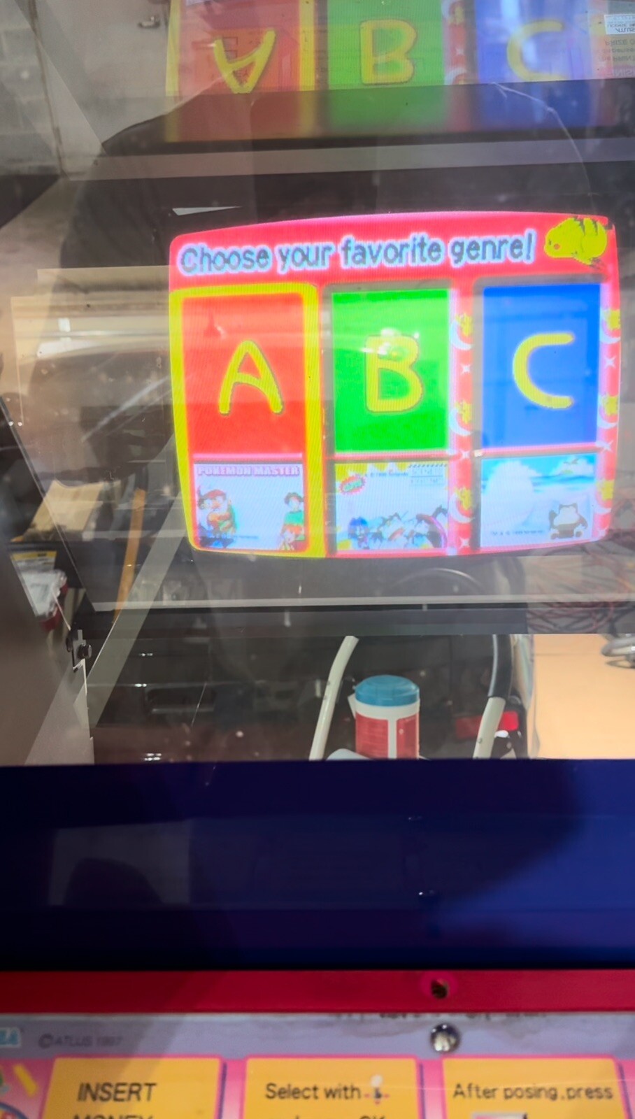 Vintage Pokemon – Altus / SEGA Print Club 2 Arcade Photo Booth – Before Snap