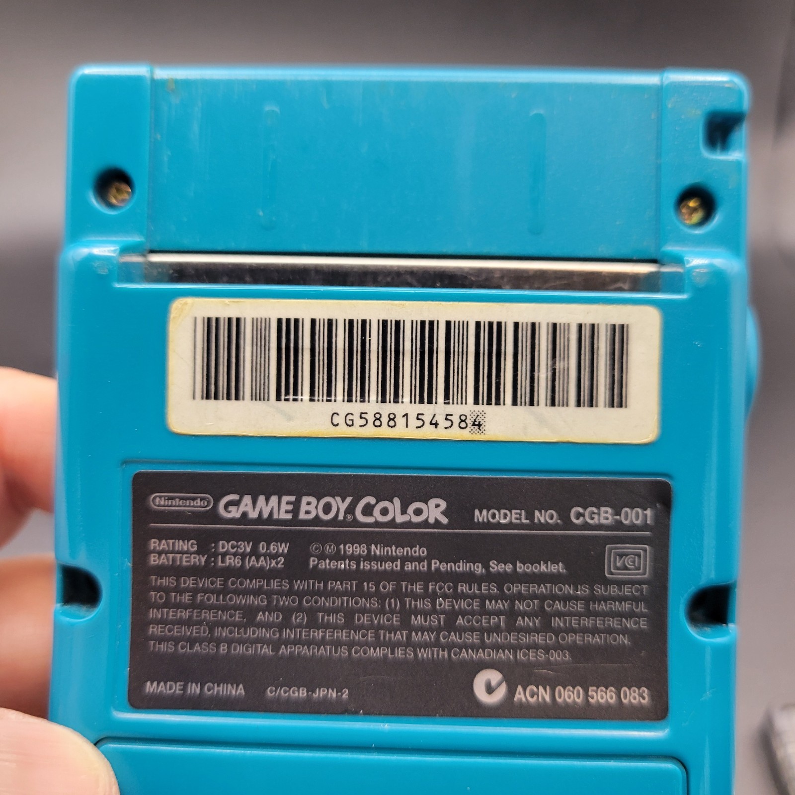 Nintendo Game Boy Color Handheld Game Console – Teal w Game