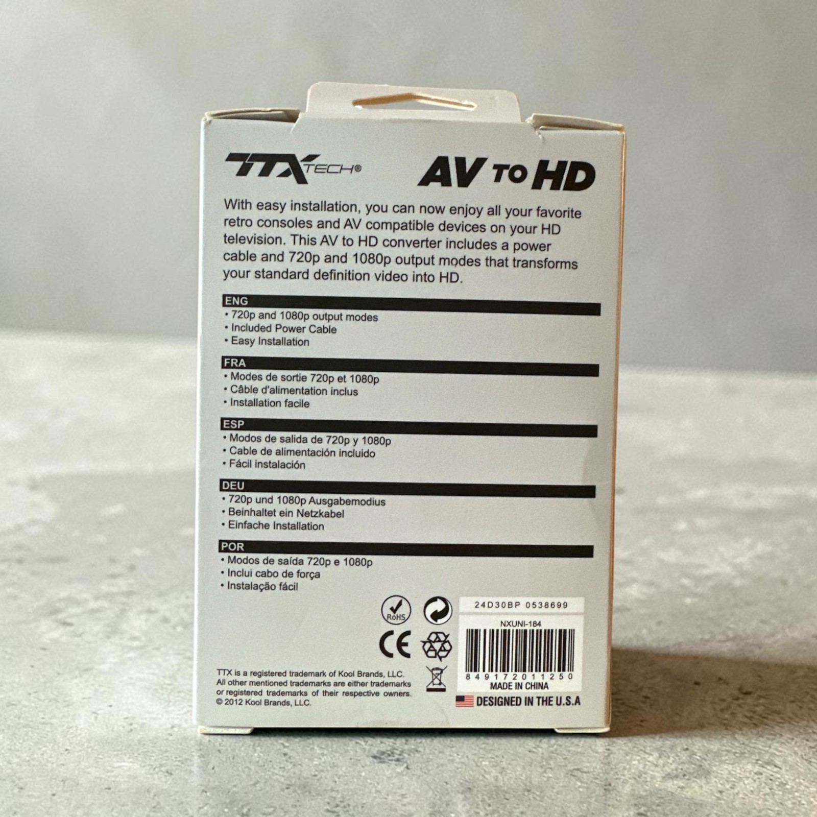 TTX Tech Universal AV to HDMI Converter High Def 720p and 1080p