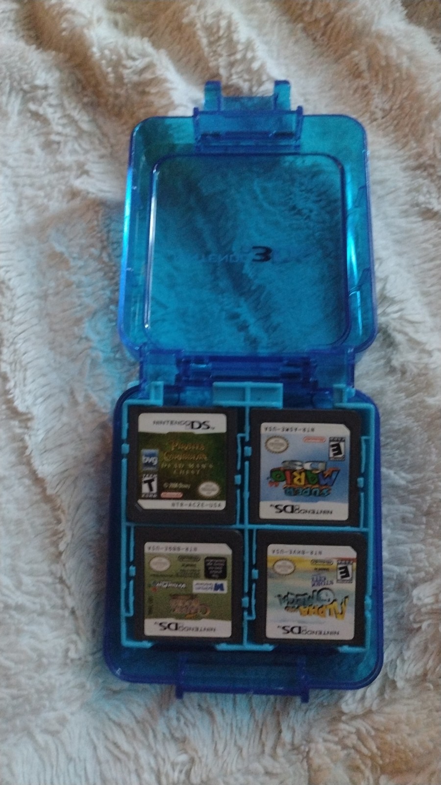 Nintendo Red 3DS BUNDLE w/ 10+ Games including Tomodachi life TESTED & WORKING
