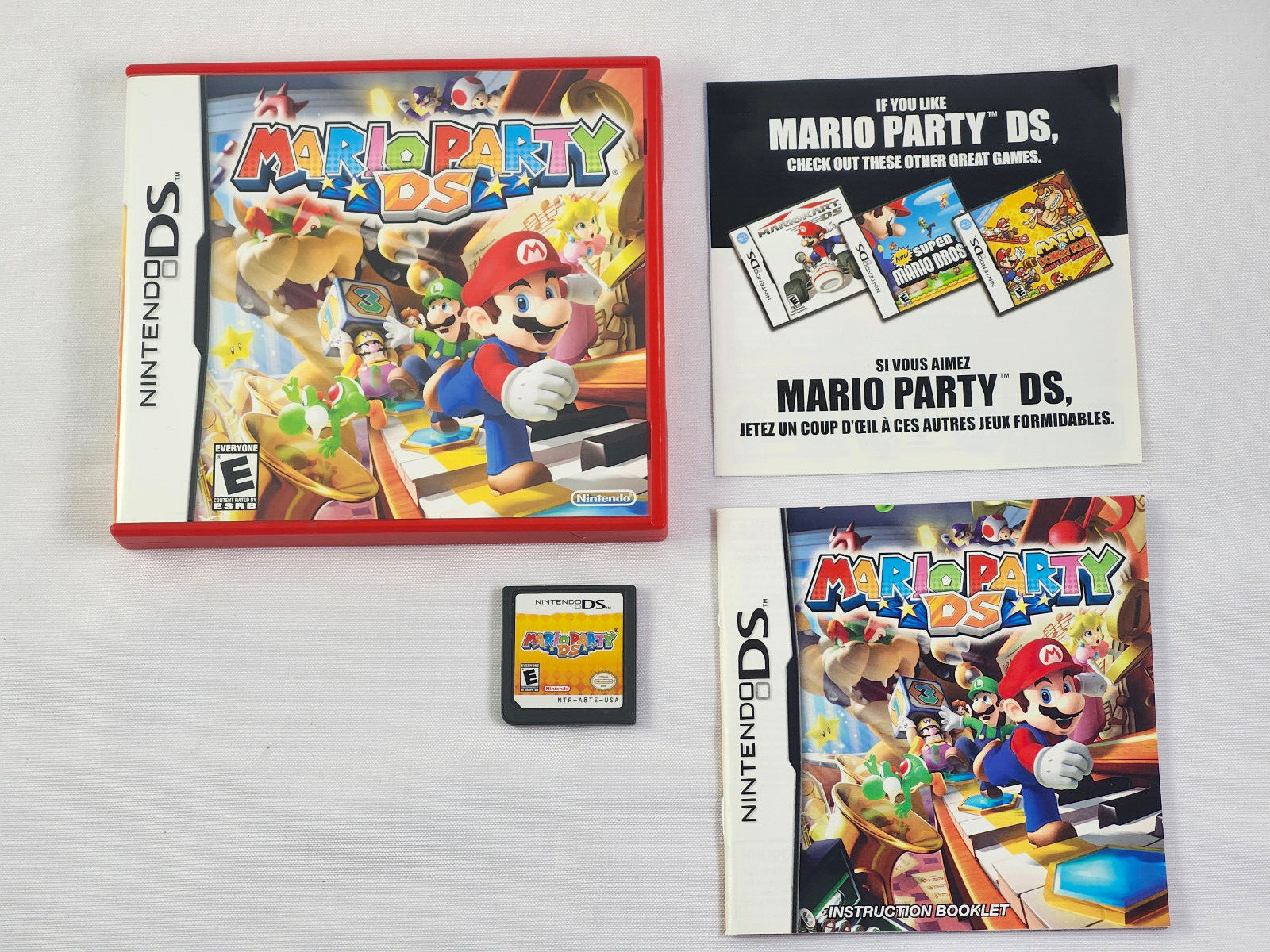 Complete Mario Party DS Nintendo 2007 Video Game with Booklet & Case CIB
