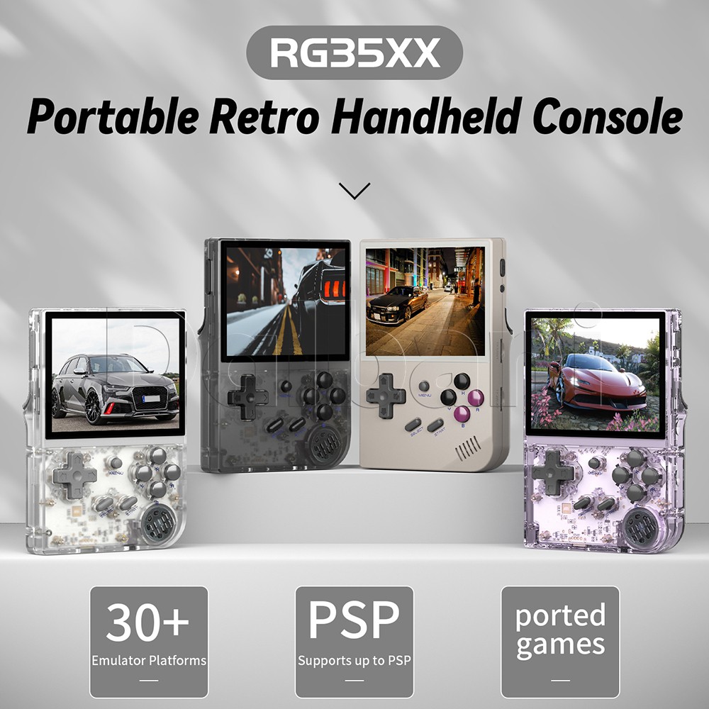 RG35XX Plus 2024 Anbernic White Retro Game Console 3300mAh Linux System