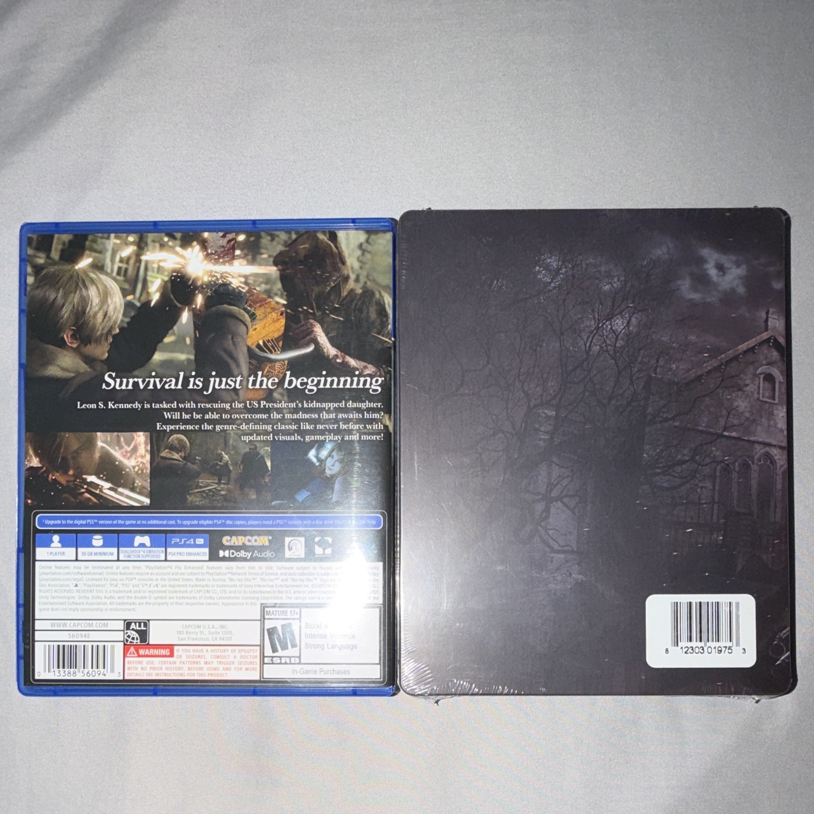 *SEALED*Resident Evil 4 SteelBook Edition Sony PlayStation 4 PS4 w/ PS5 Upgrade