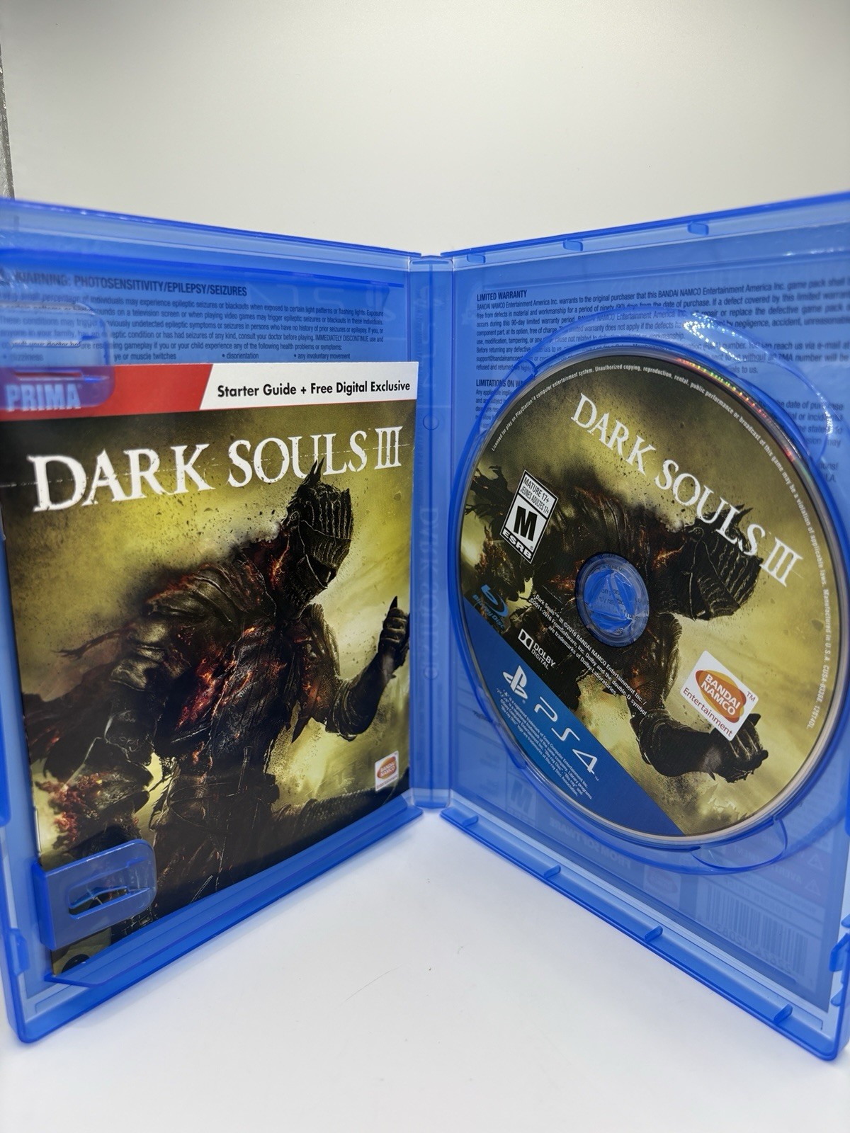 Dark Souls III: Day One Edition (Sony PlayStation 4, 2016) CIB W/ Slip