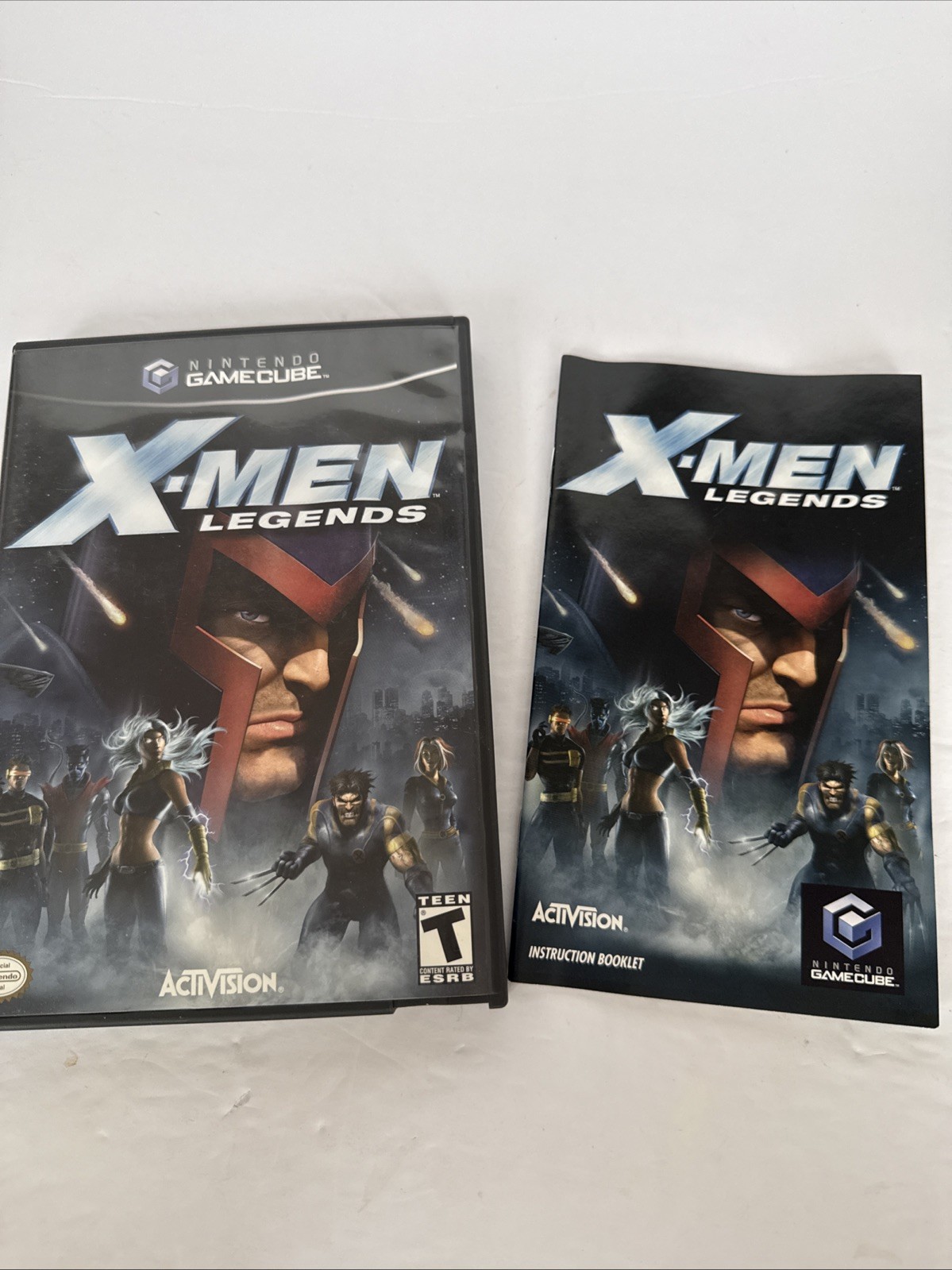 X-Men Legends (Nintendo GameCube, 2004) BOX & MANUAL Only