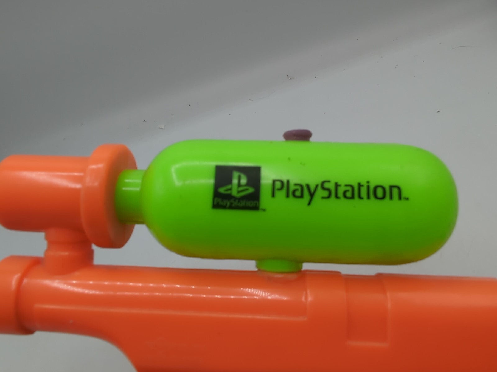 Sony Playstation Water Squirt Gun PROMO Orange Green Vintage Video Game Company