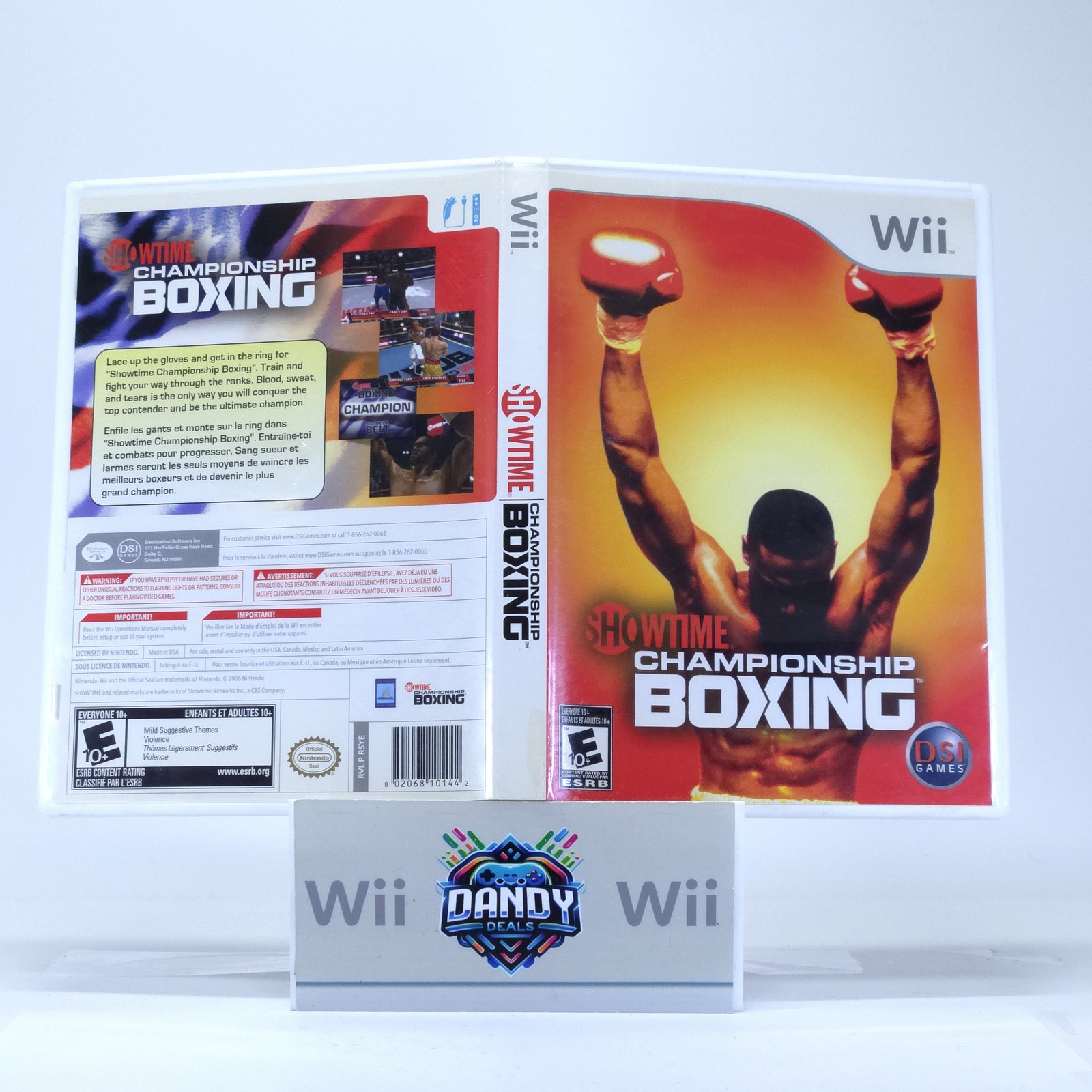Showtime Championship Boxing CIB W/ Manual – Wii