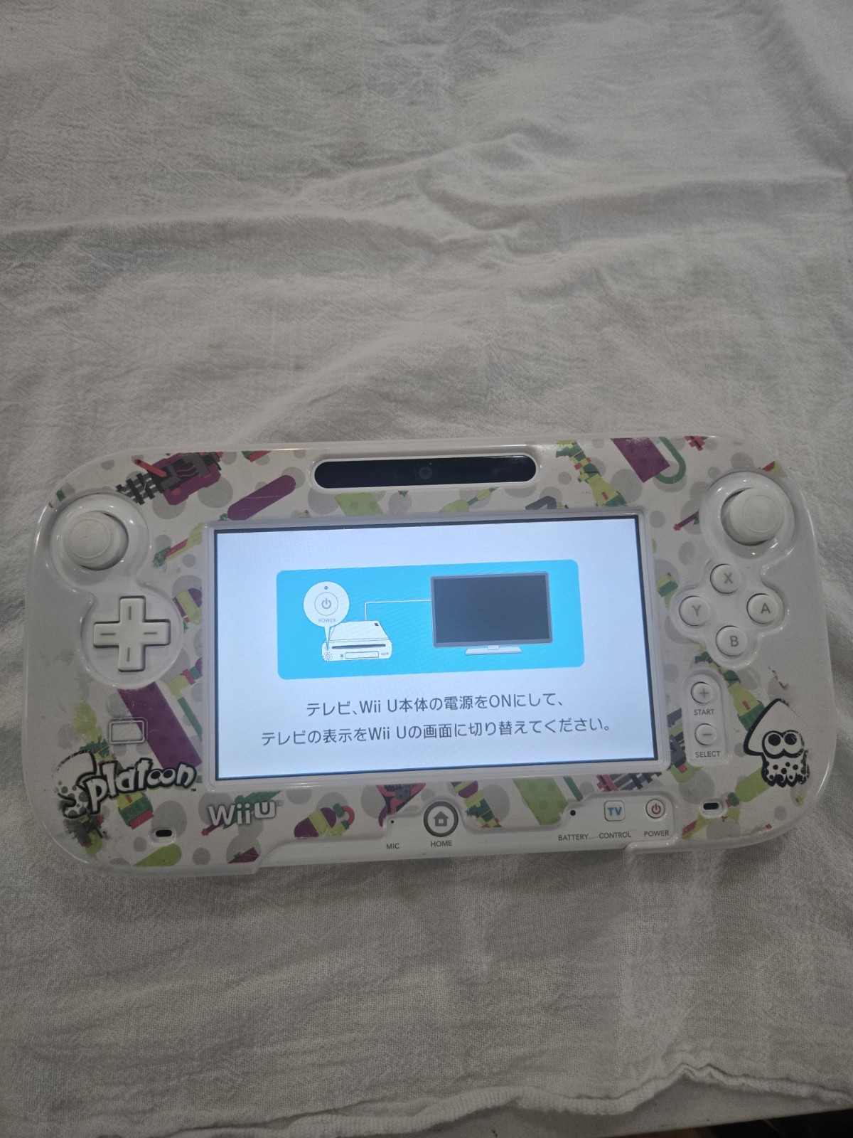 Nintendo Wii U Splatoon Edition GamePad Controller – Japanese Import – Working