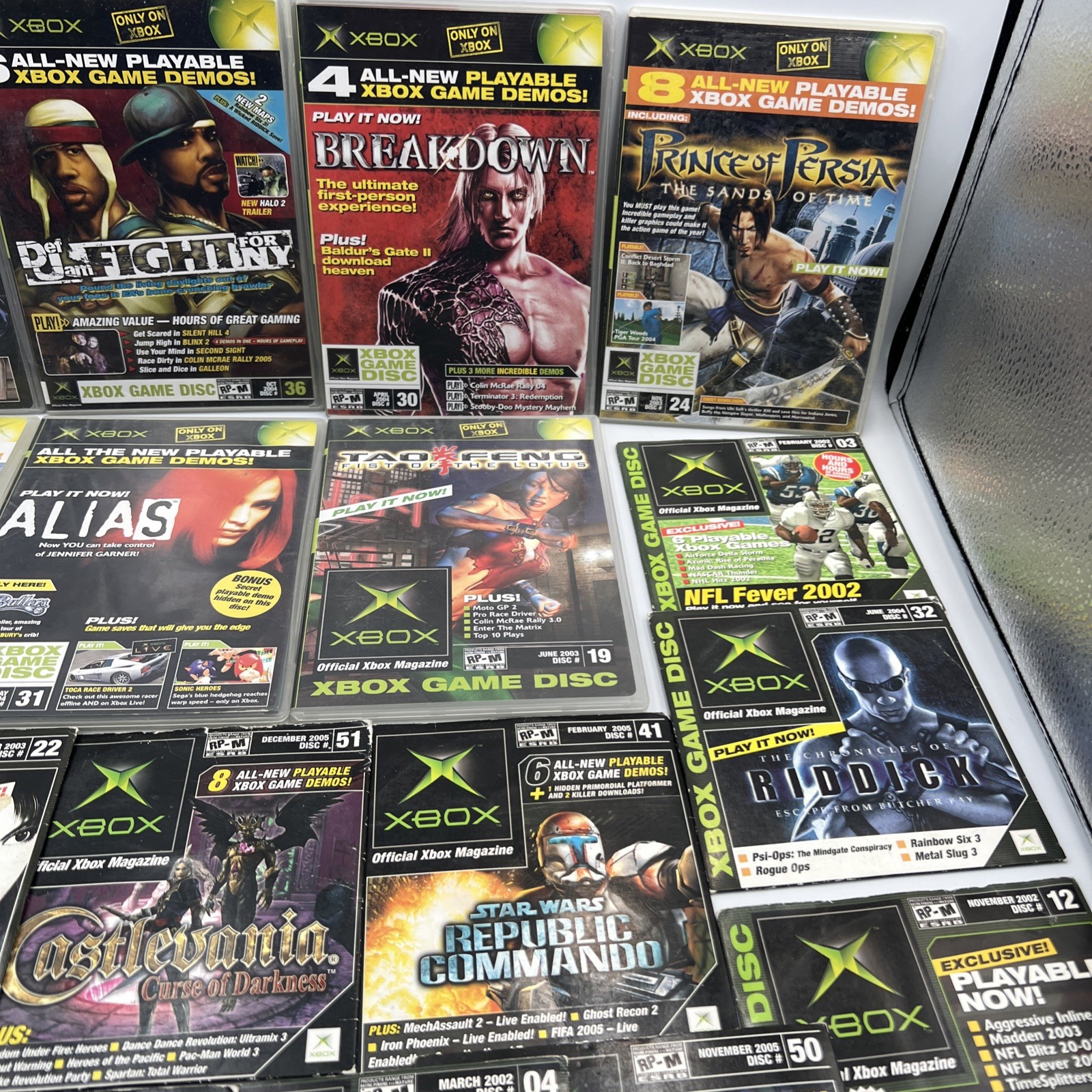 Official Xbox Magazine Demo Disc Lot Of 18 (Original Xbox, Xbox 360)