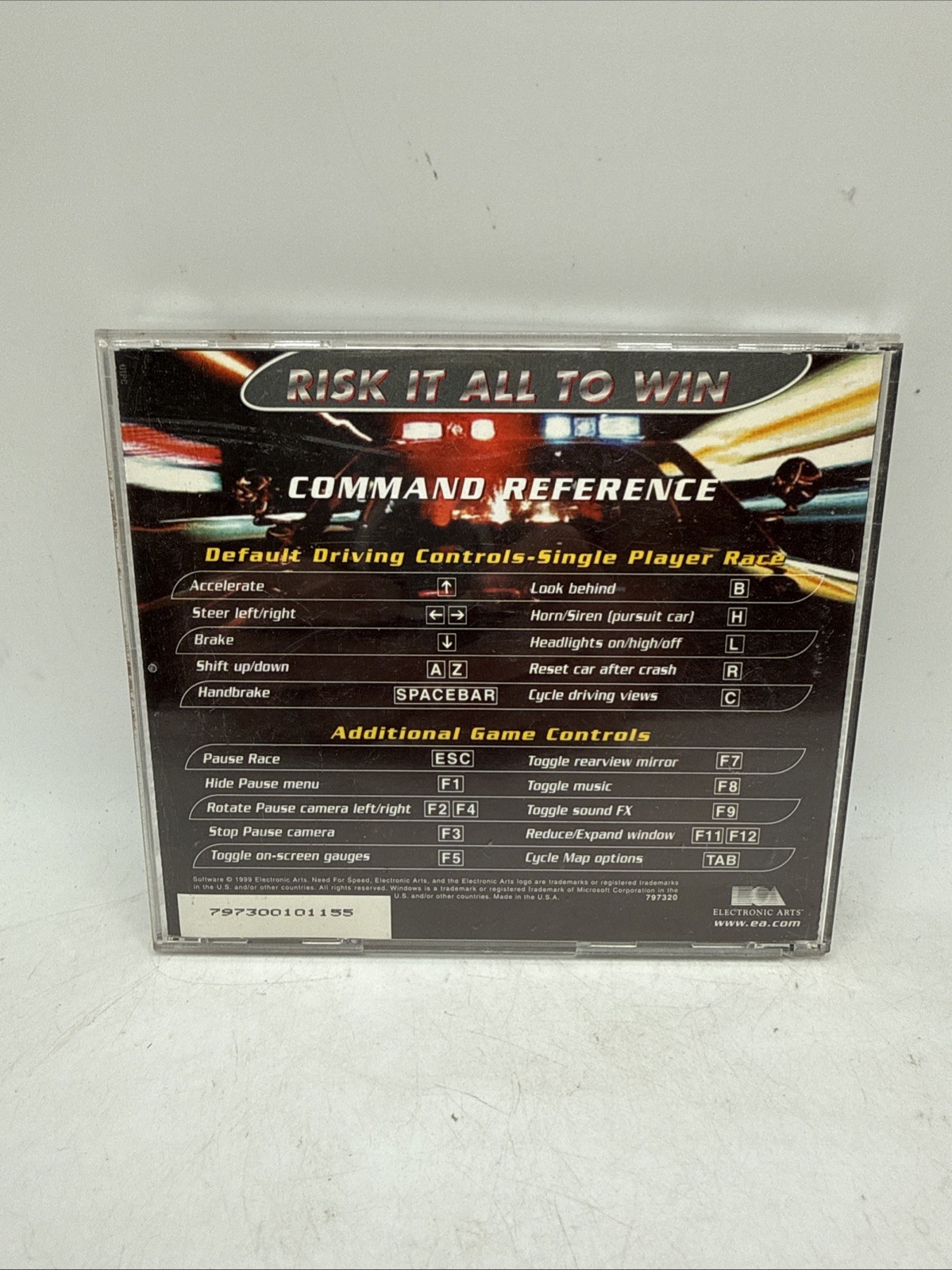 1999 VTG PC CD-ROM GAME NEED FOR SPEED HIGH STAKES CAR RACING COMPLETE
