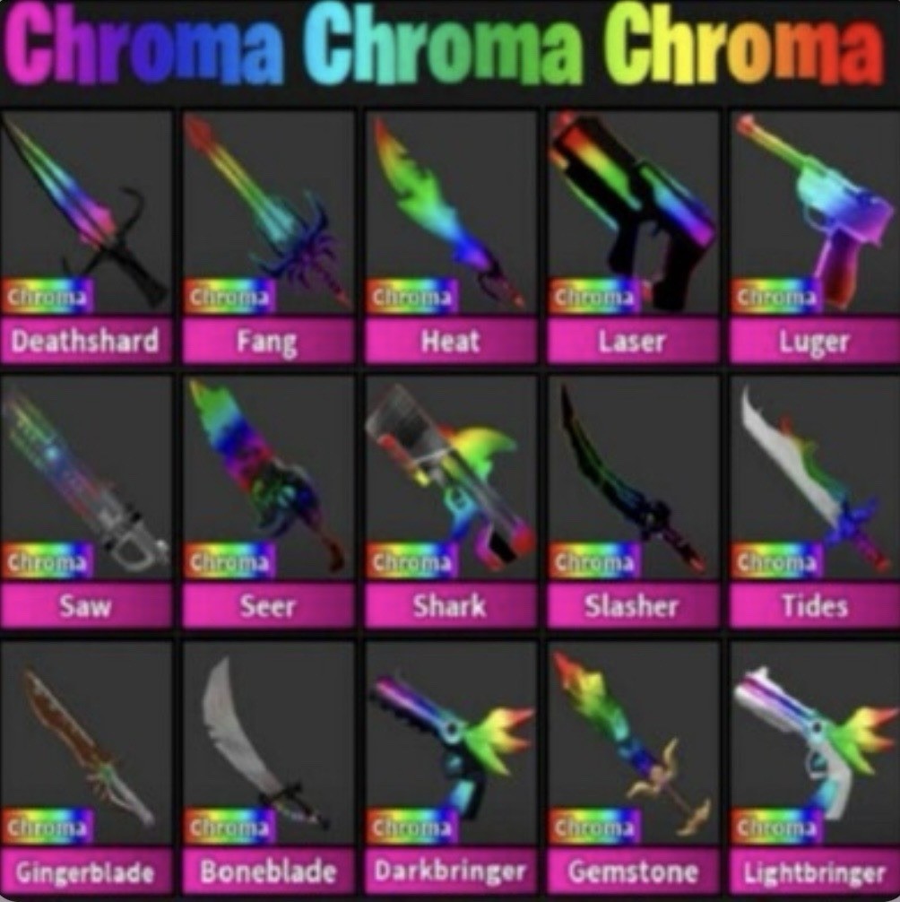 Roblox MM2 Murder Mystery 2 Chroma Set| Godly Chroma Bundles | Cheap Price❗️