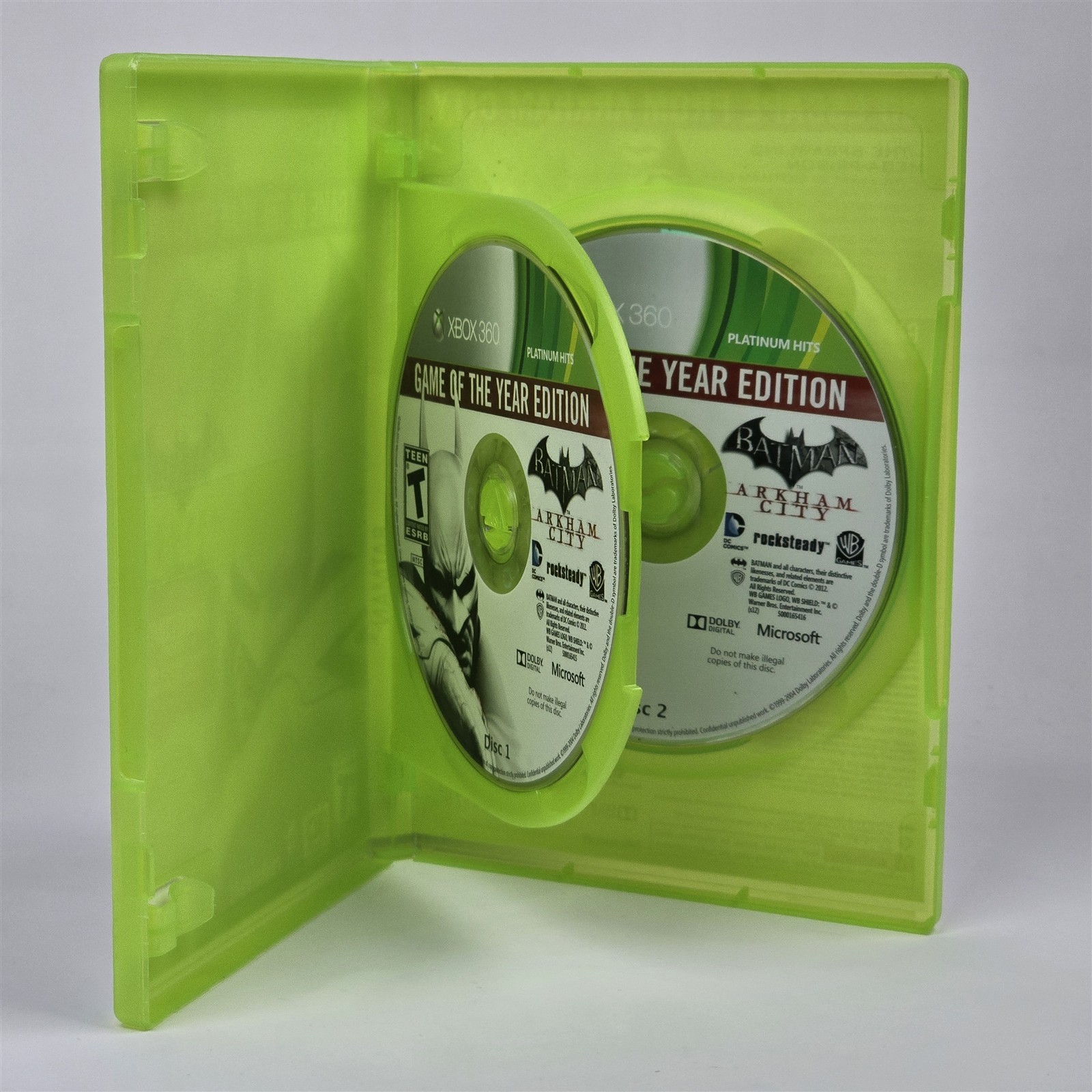 Batman: Arkham City – Game of the Year Edition (Xbox 360) Platinum Case & Disc