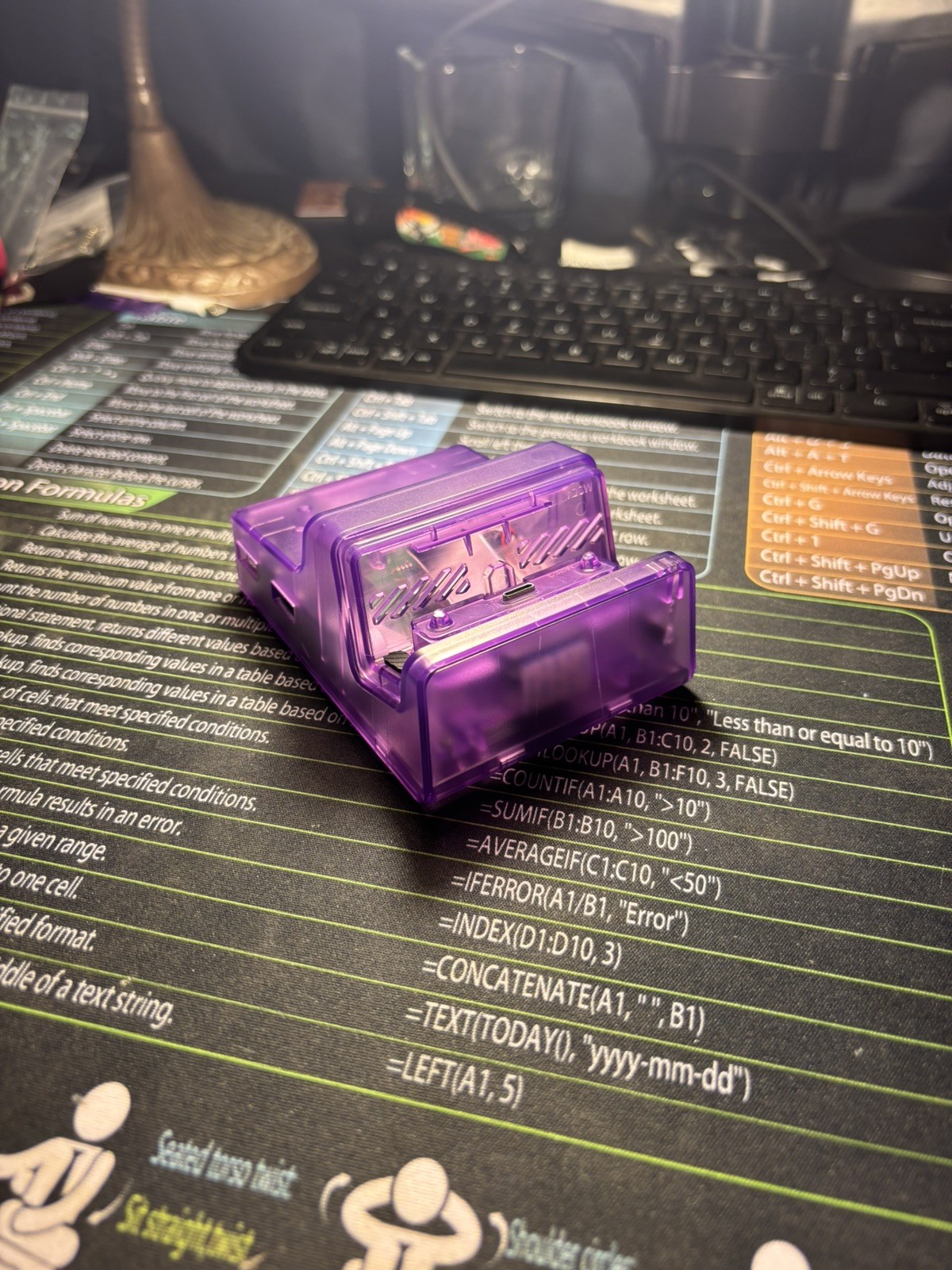 Transparent Purple Nintendo switch OLED