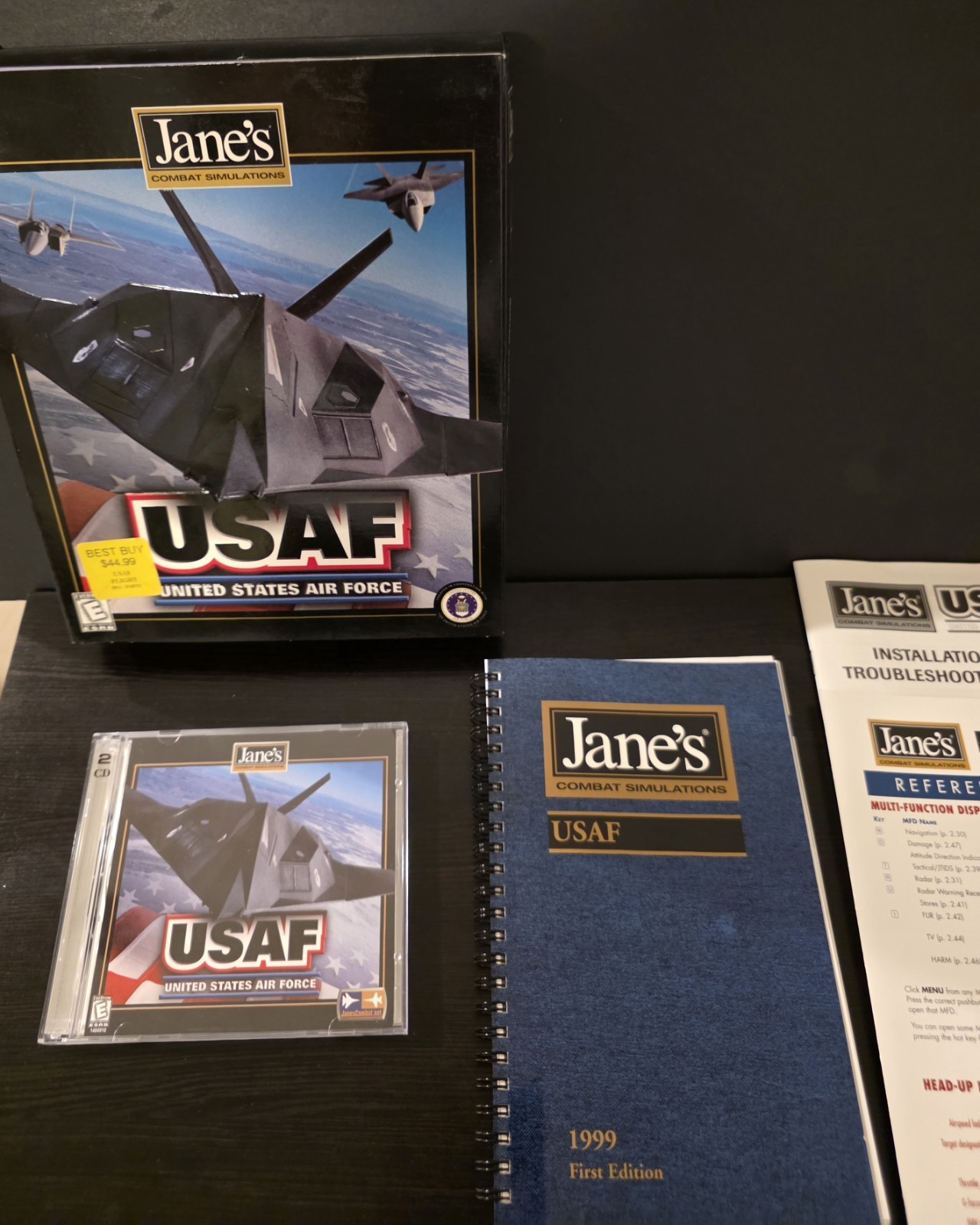 Jane’s Combat Simulations United States Air Force Big Box PC Game 1999 Complete