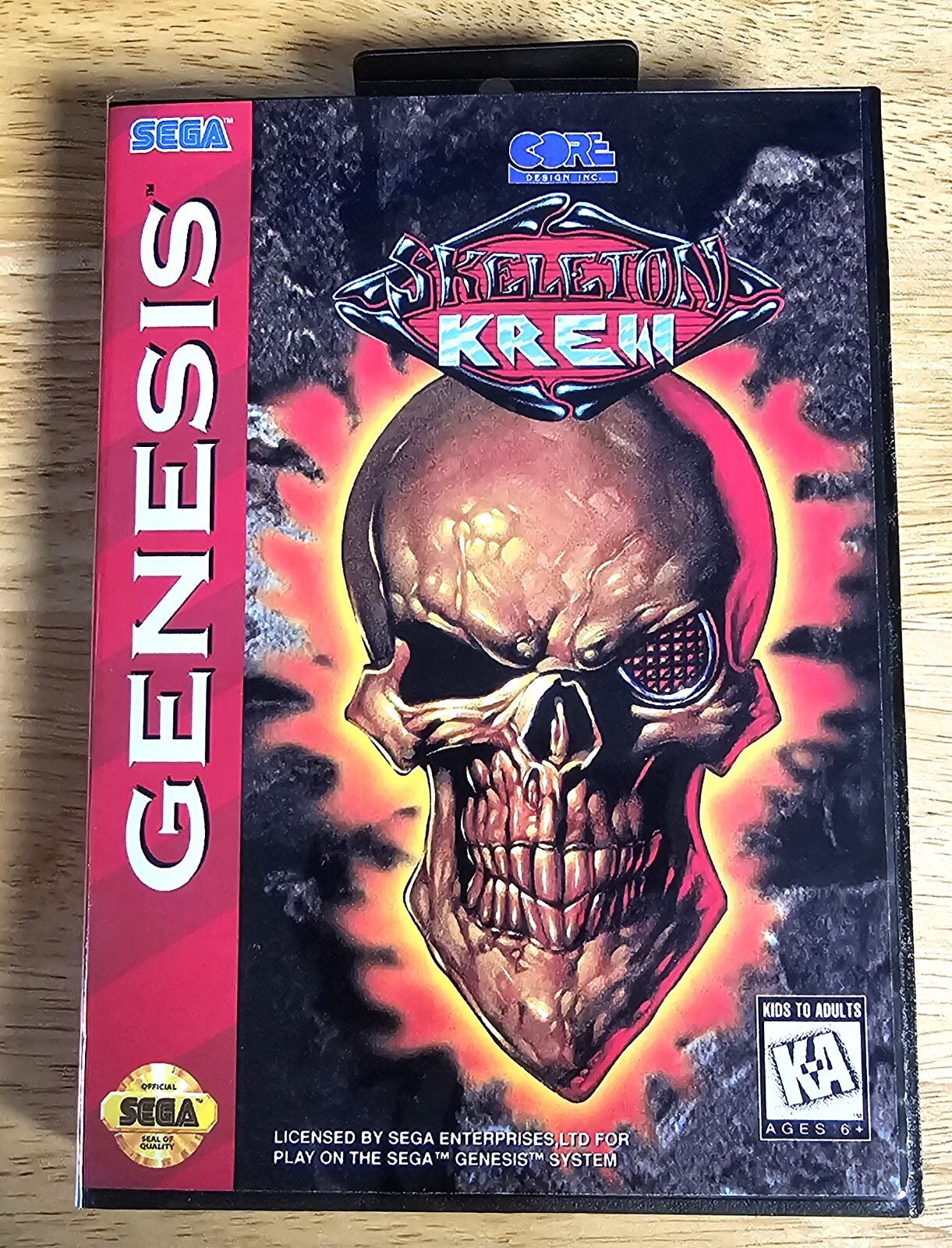 SKELETON KREW – 16 Bit MD Game, Case, Manual For Sega Mega Drive Genesis