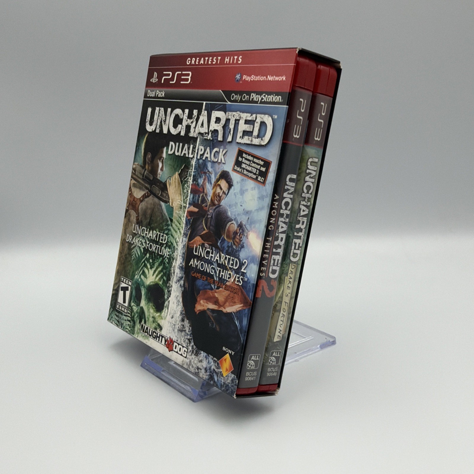 Uncharted Dual Pack (Sony PlayStation 3, 2011) Complete in Box Set 🔥