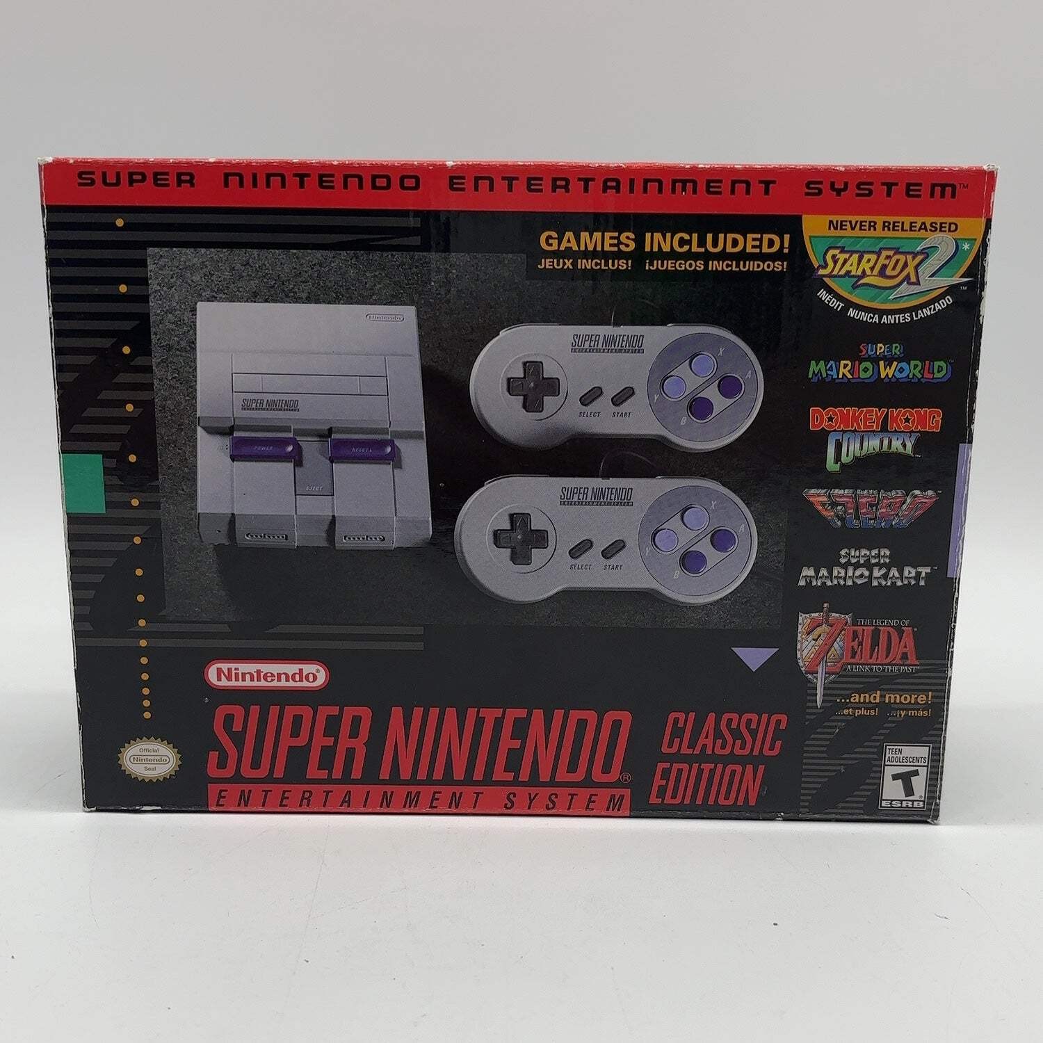 Super Nintendo Entertainment System NES Console Gaming System NES-001 Gray