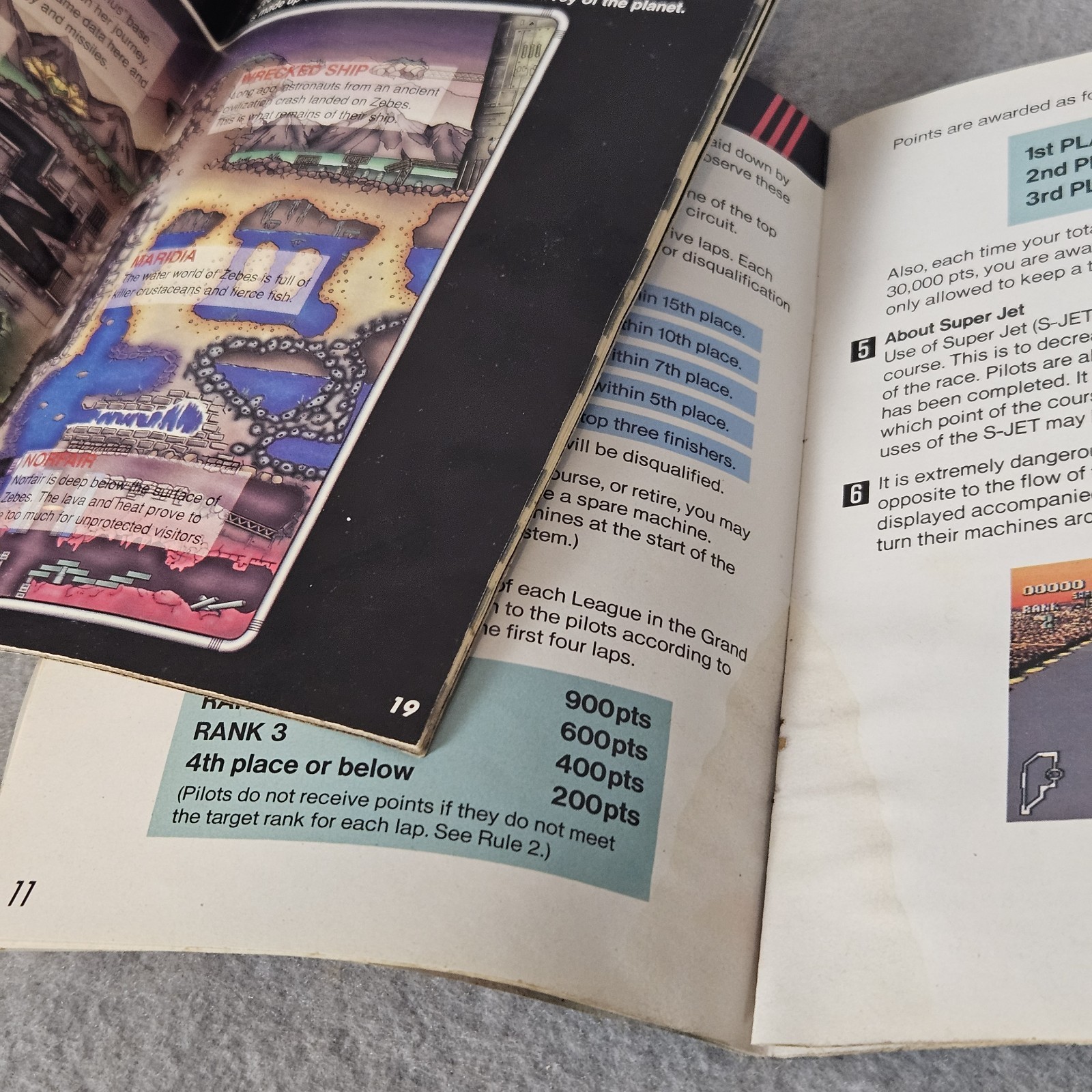 Super Metroid & F-Zero SNES Manual Lot Authentic Original Instruction Booklets