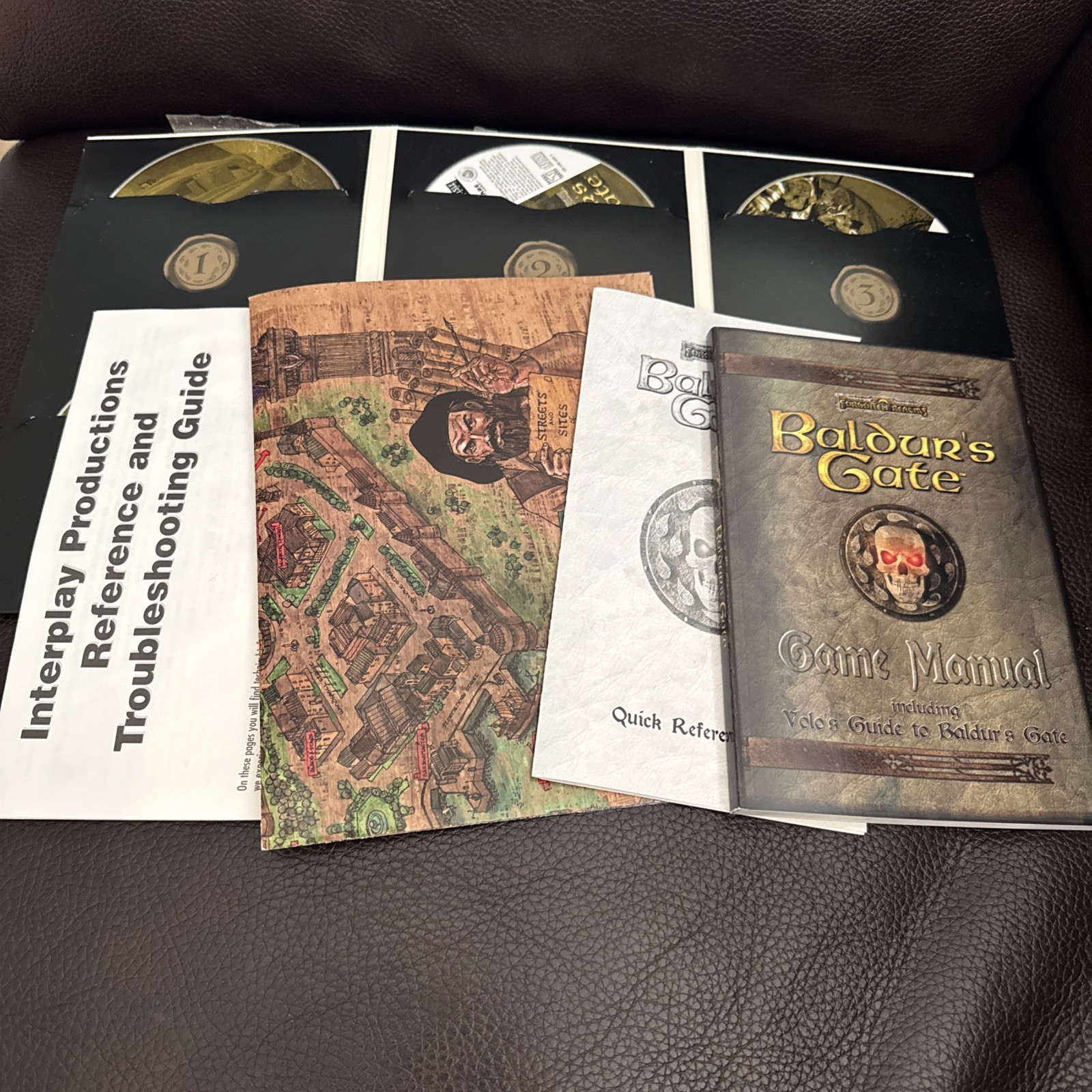 Baldur’s Gate: Forgotten Realms (1998) PC Video Game Big Box 5 CDs CIB