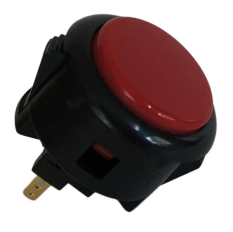 Japan Sanwa Mix Buttons Black/Royal Blue-Red x 8 pcs Video Arcade Game Parts