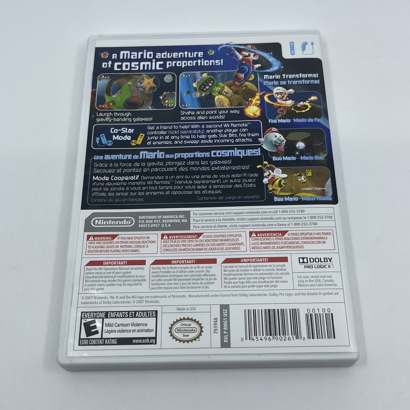Super Mario Galaxy (Nintendo Wii, 2007) Clean! CIB Complete w/ Manual – Tested!