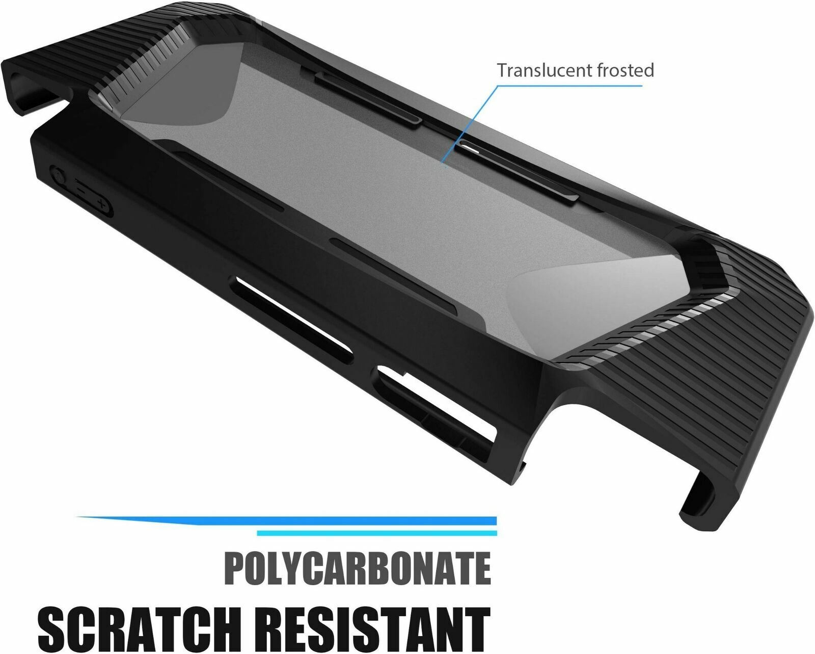 Hybrid Case for Nintendo Switch Rugged Rubberized Snap on Hard Cover TPU