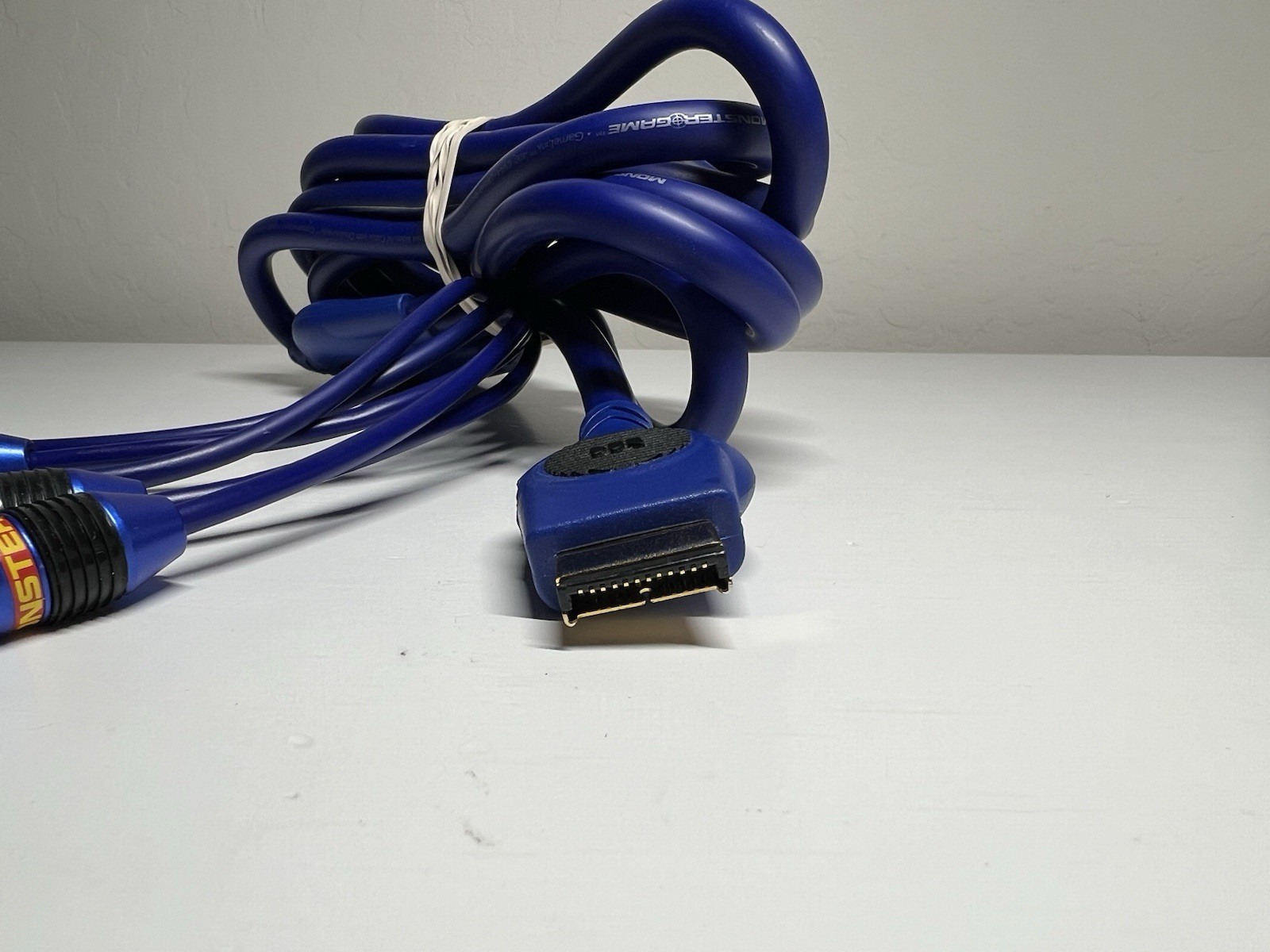 Monster Cable Playstation 2 3 PS2 PS3 Component Cable Gold Tip 10 ft Blue Sony